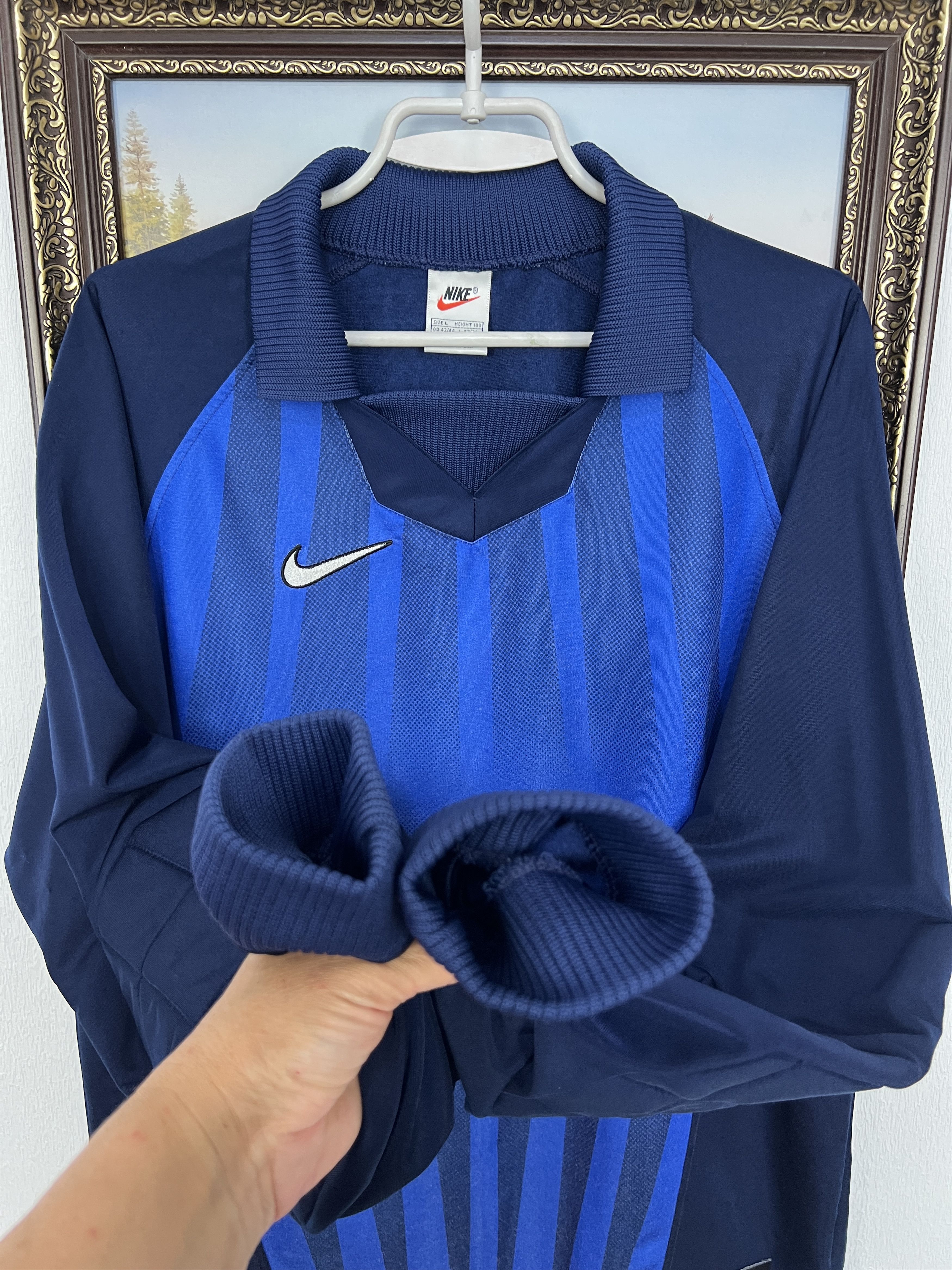 Nike Vintage 90's Nike Goalkeeper Template Football Shirt Soccer Size US L / EU 52-54 / 3 - 6 Thumbnail
