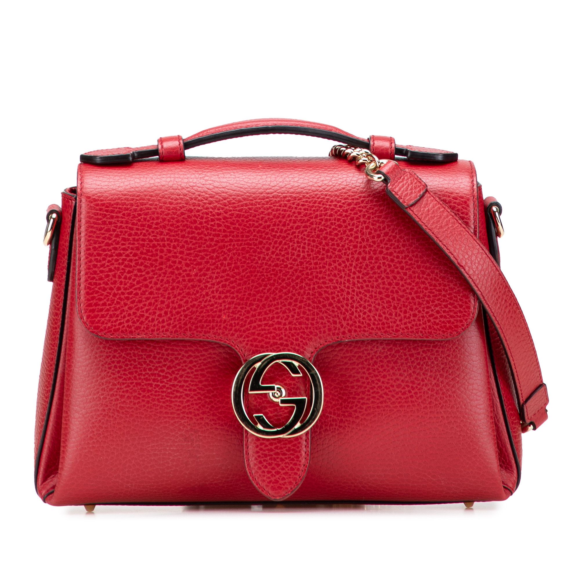 Gucci Gucci Small Dollar Calf Interlocking G Satchel Size ONE SIZE - 1 Thumbnail