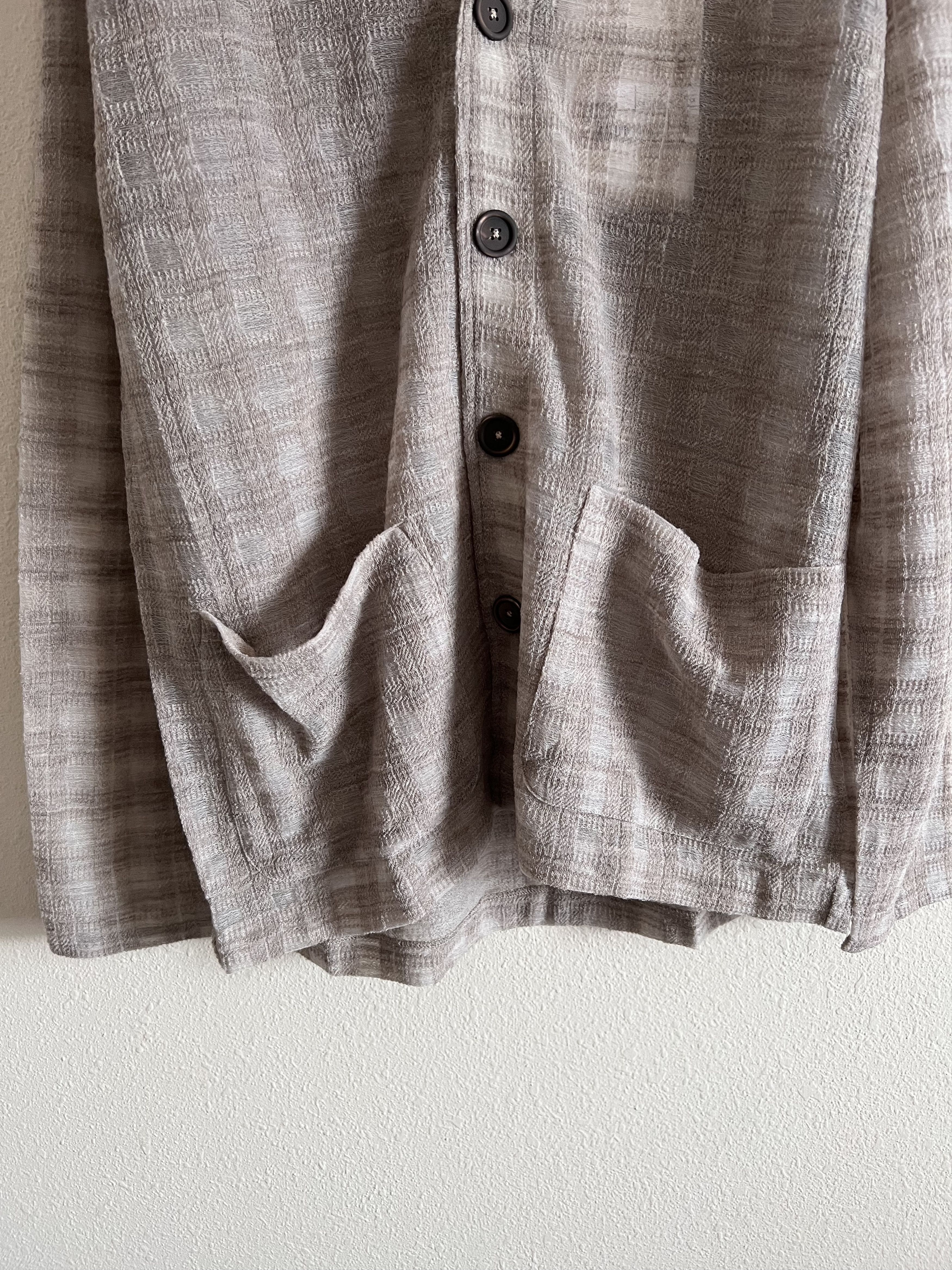 Our Legacy Our Legacy Grey Disintegration Check Cardigan Size US M / EU 48-50 / 2 - 3 Thumbnail