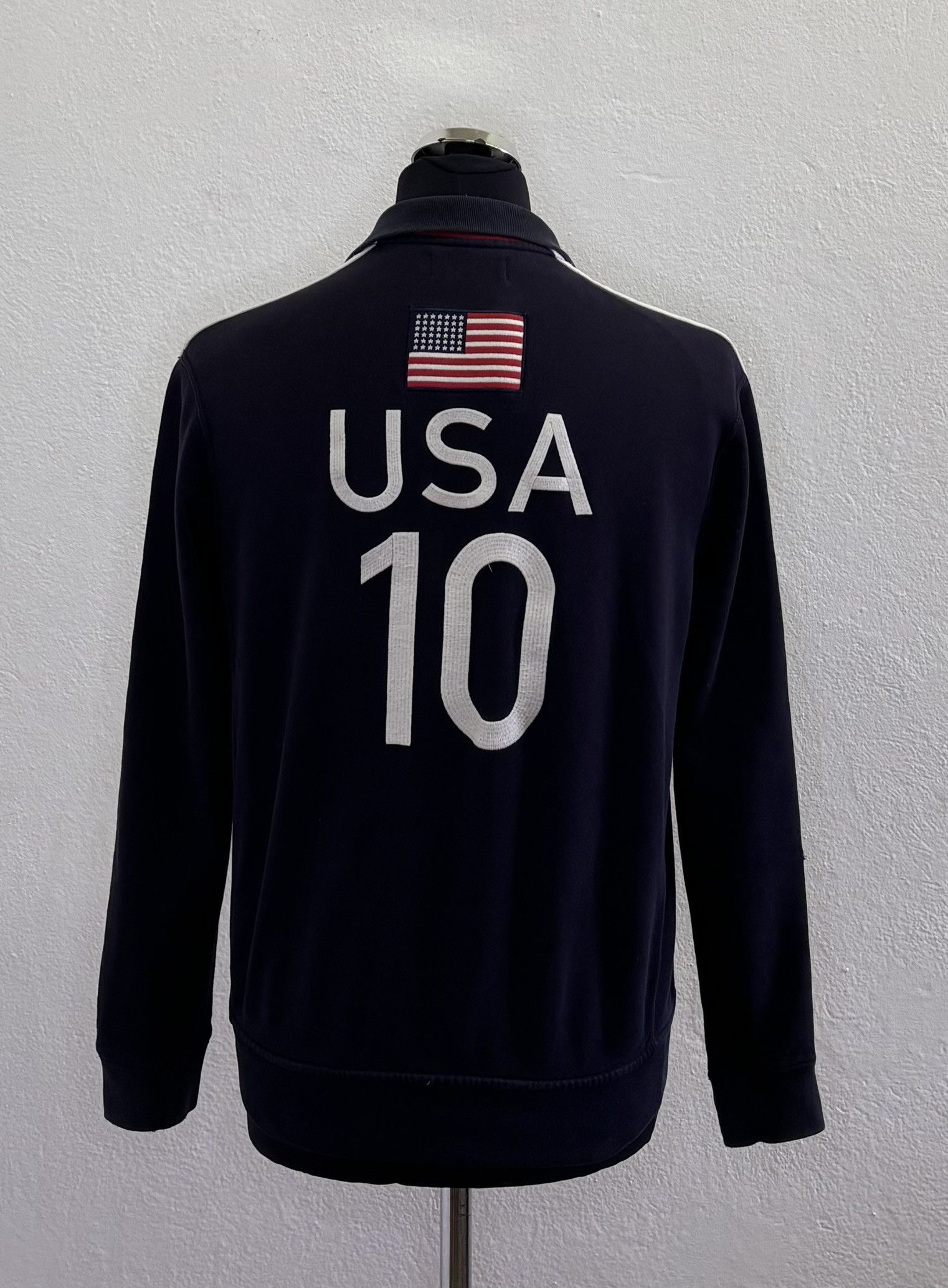 Polo Ralph Lauren × Vintage Polo Ralph Lauren USA 10 zip sweatshirt Medium Size US M / EU 48-50 / 2 - 2 Thumbnail
