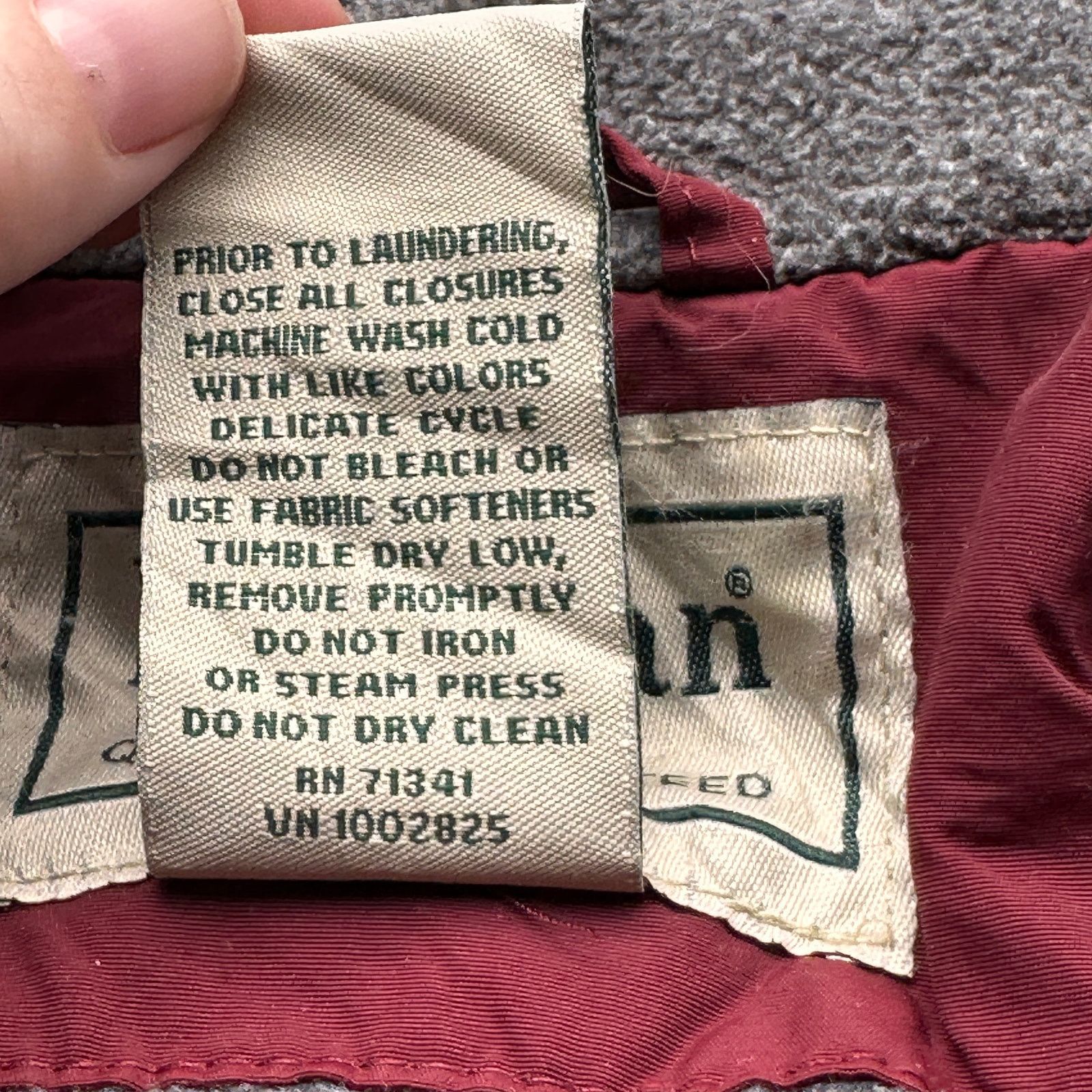 L.L. Bean LL Bean Warm Up Fleece Lined Jacket Mens Large Red Size US L / EU 52-54 / 3 - 11 Thumbnail