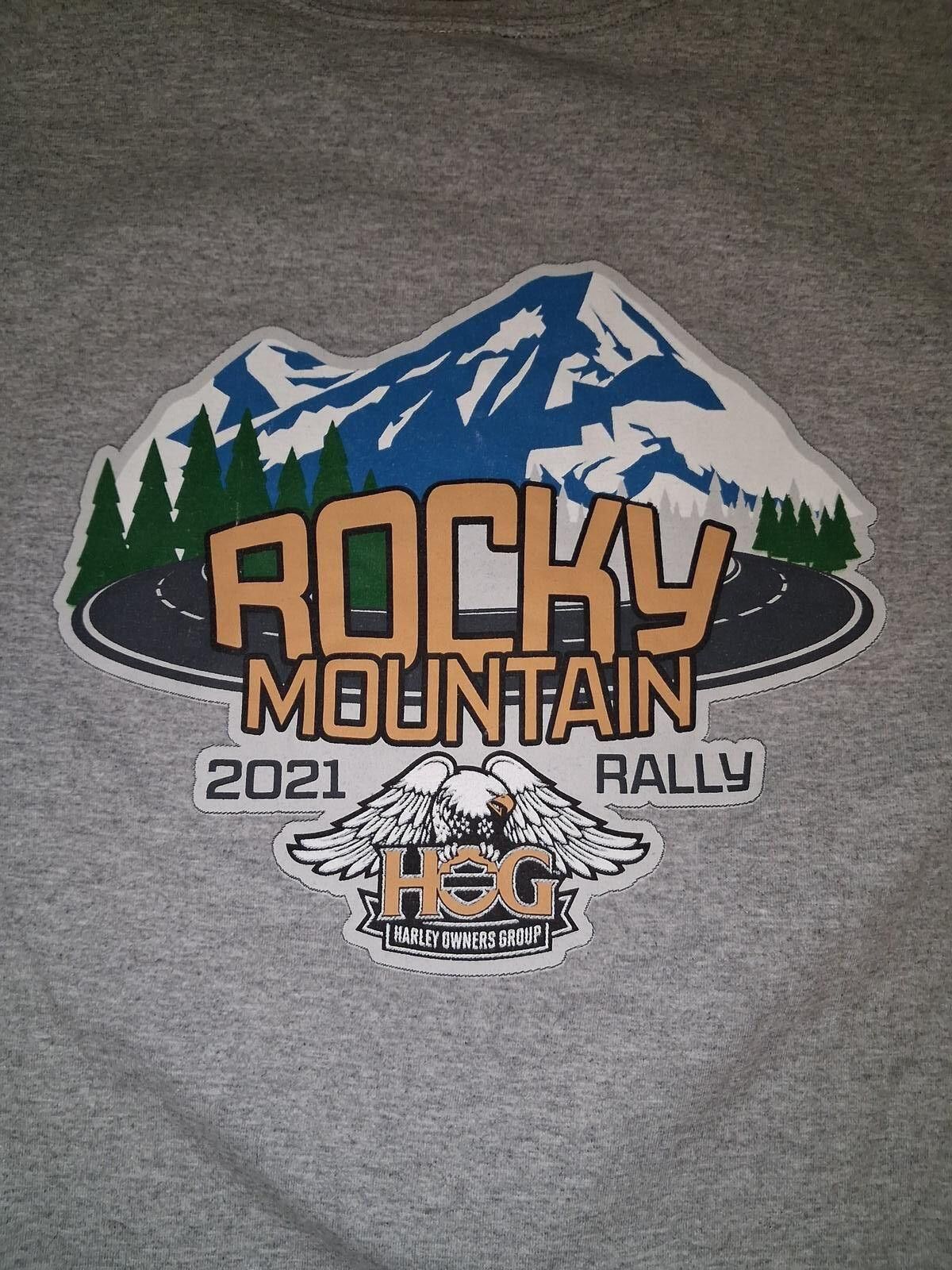 Harley Davidson Harley Davidson T Shirt XL Gray Cotton Rocky Mountain HOG Size US XL / EU 56 / 4 - 5 Thumbnail
