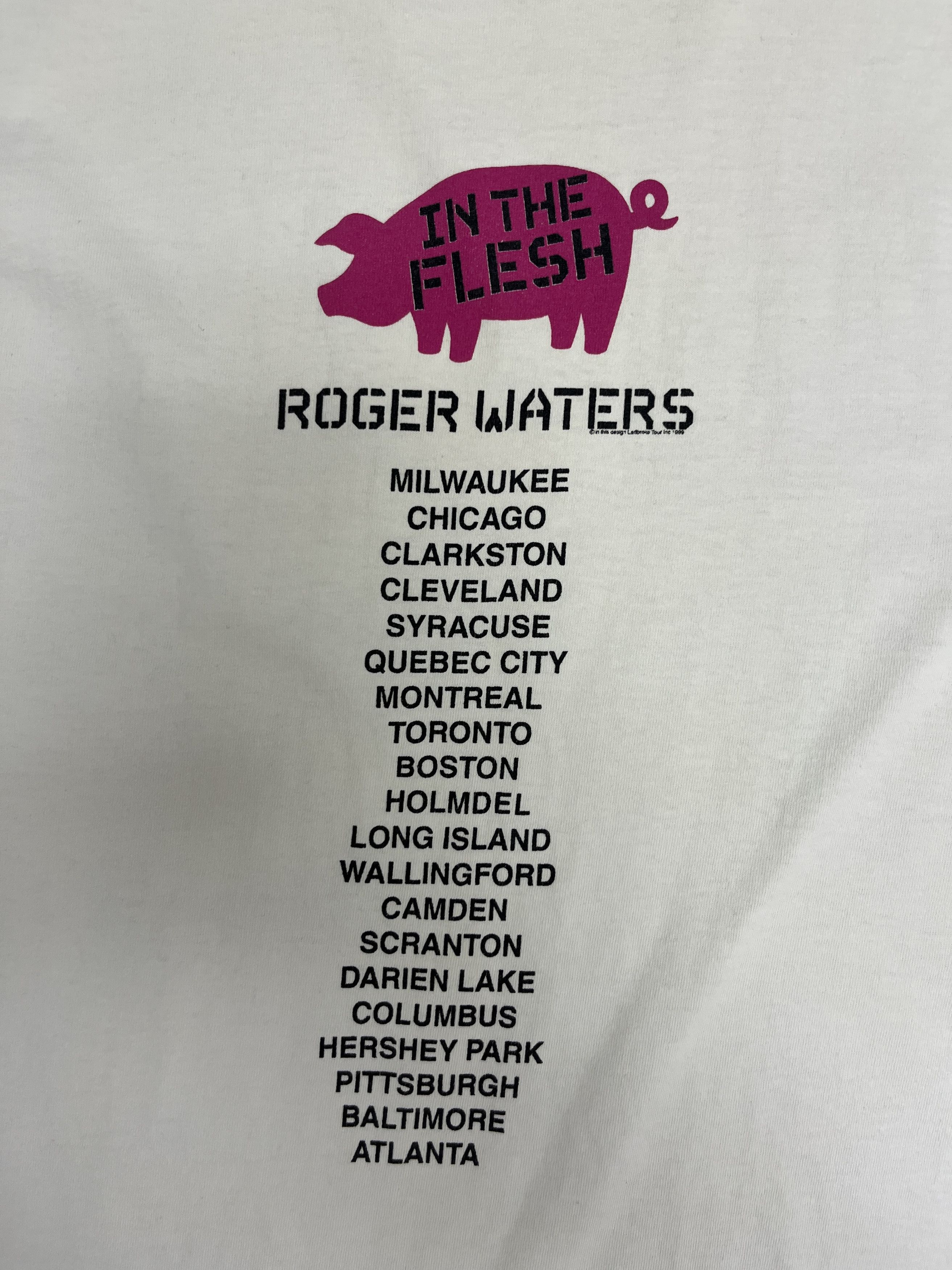 Vintage Roger Waters In The Flesh Vintage White T-Shirt Tee Size US L / EU 52-54 / 3 - 5 Thumbnail