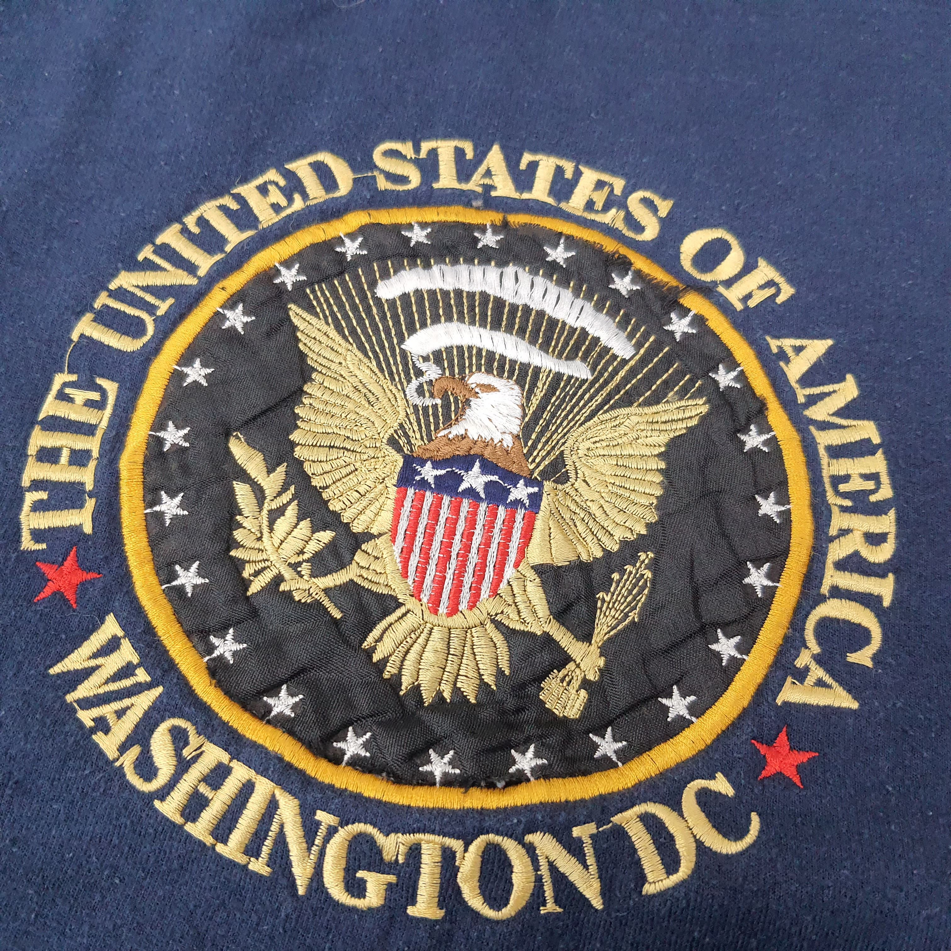 Vintage Vintage Washington DC United State Sweatshirt C257N27 Size US L / EU 52-54 / 3 - 2 Thumbnail