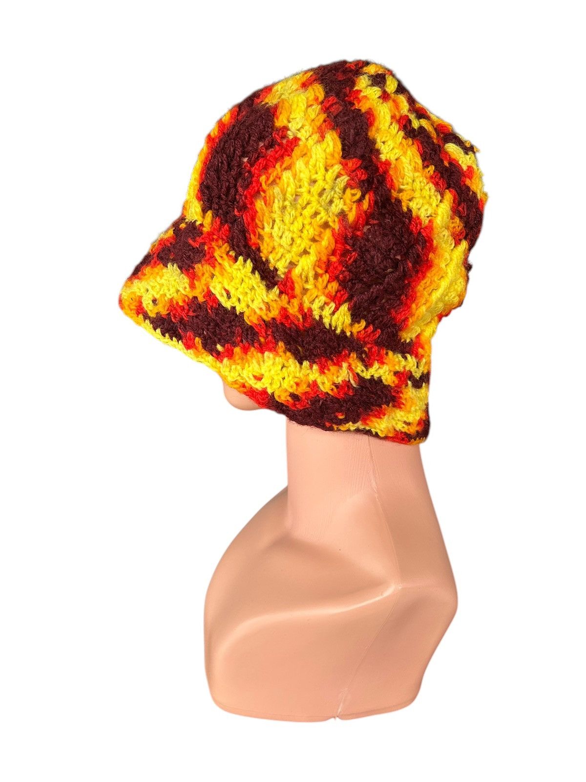 Kapital Crochet Knitteh handmade distressed beanie hats Size ONE SIZE - 2 Thumbnail