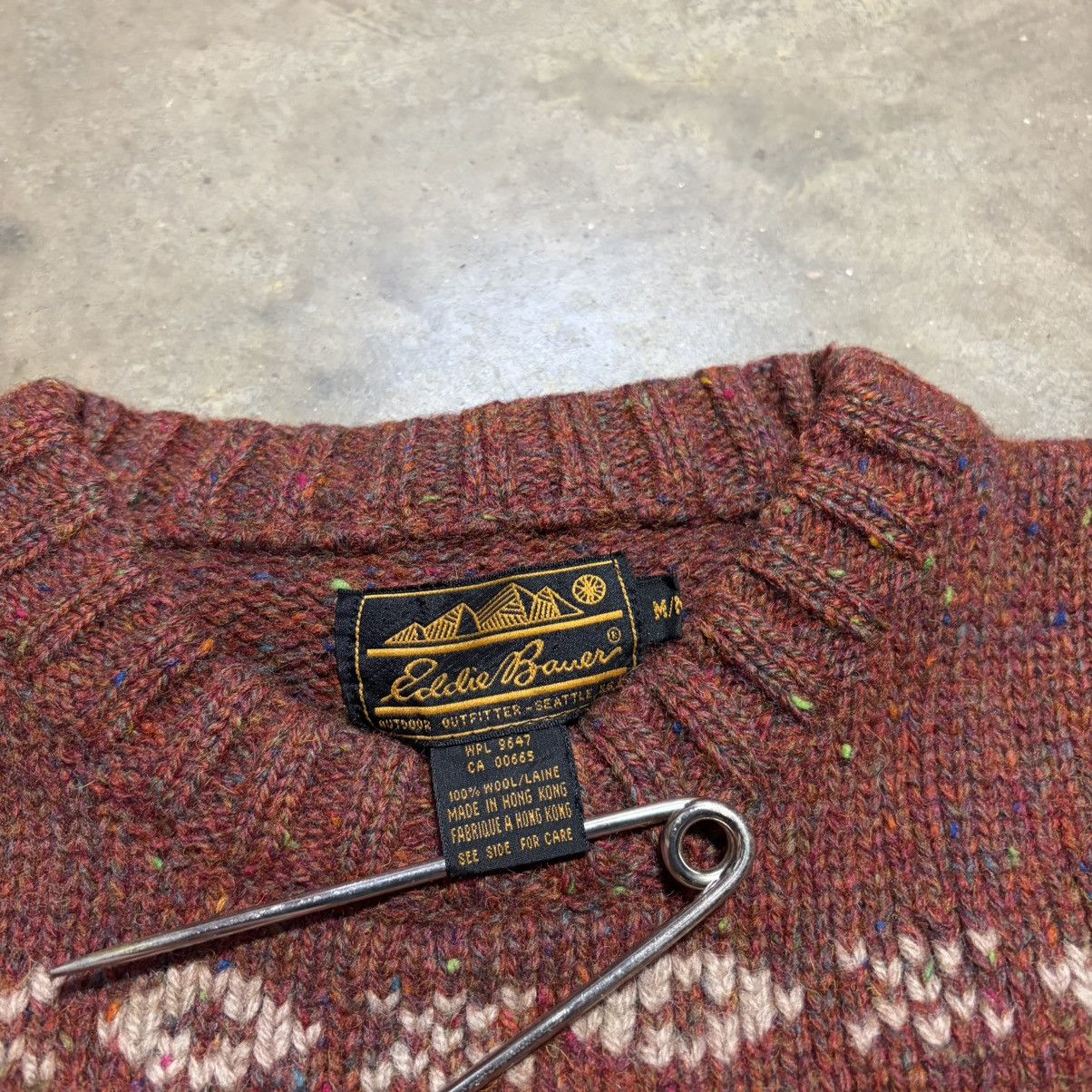 Eddie Bauer Vintage Eddie Bauer Wool Sweater Cable Knit Fair Isle Chunky Size US M / EU 48-50 / 2 - 10 Thumbnail