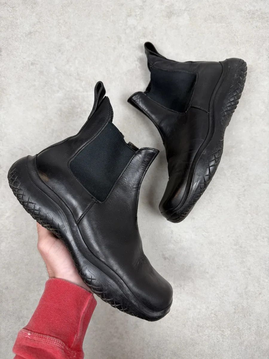 Prada Prada Sport FW99 Astro Boots Black Leather Chunky Vibram