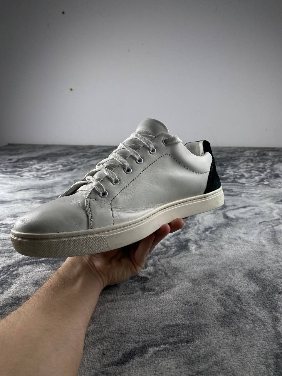 Dolce & Gabbana Dolce & Gabbana Leather Sneakers Men Size 9 White Size US 9 / EU 42 - 3 Thumbnail