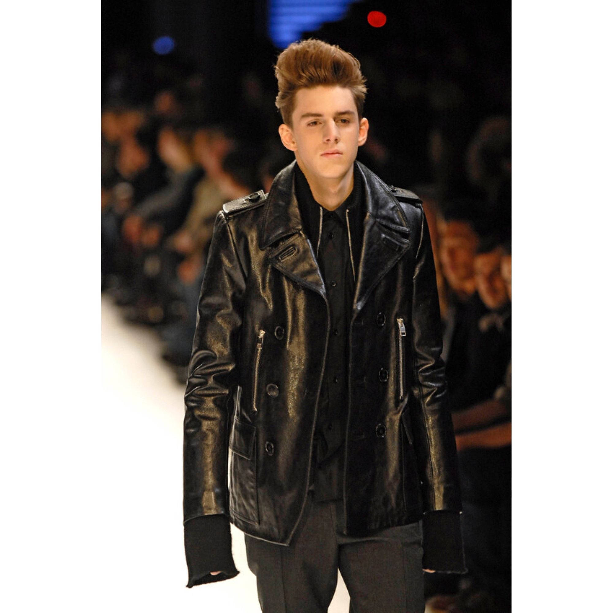Dior × Hedi Slimane Dior Homme AW07 "Navigate" Leather Trench Coat Size US M / EU 48-50 / 2 - 13 Thumbnail