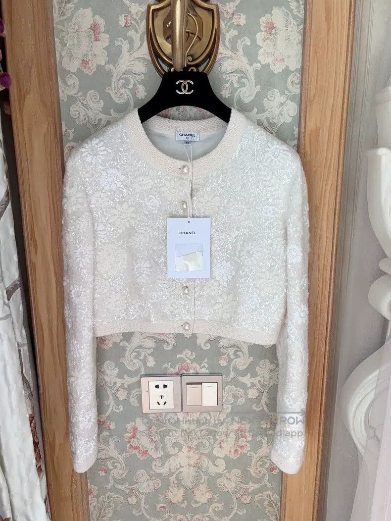 Chanel 21s sequin heavy industry cardigan coat