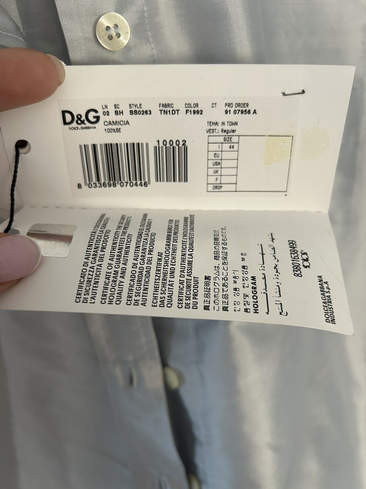 Dolce & Gabbana Dolce & Gabbana Silk Shirt Size M / US 6-8 / IT 42-44 - 14 Thumbnail