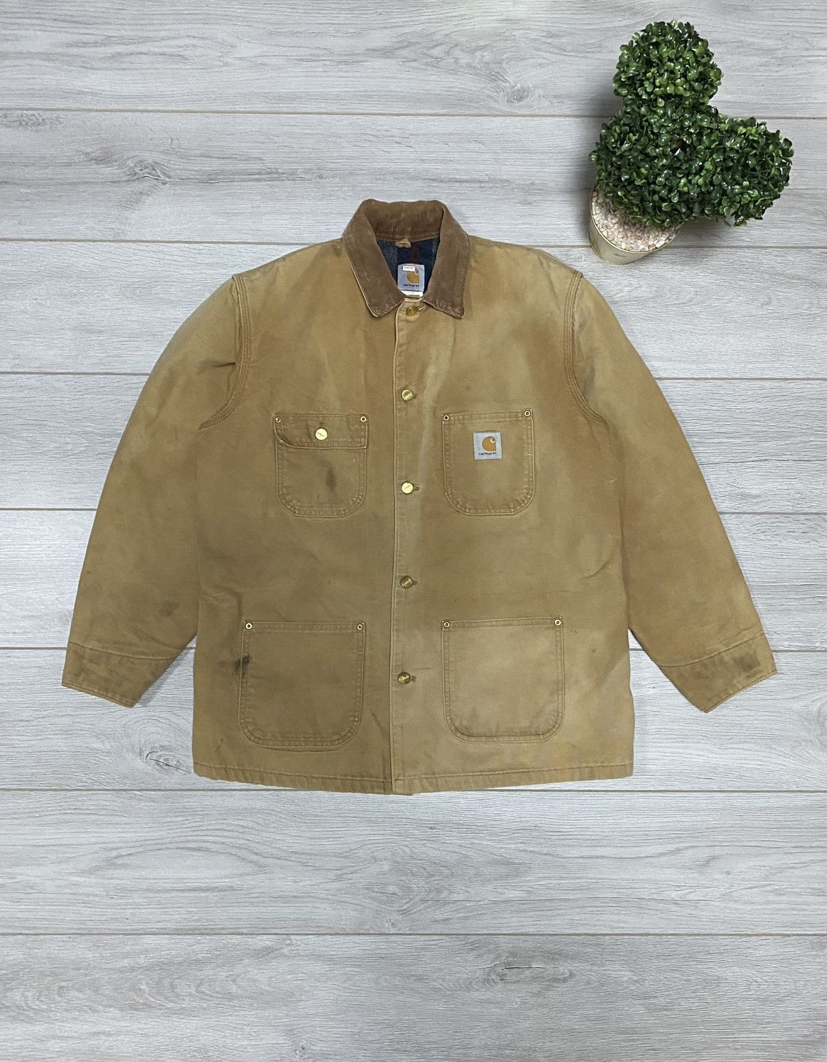 Carhartt Carhartt Chore coat Michigan detroit work canvas distressed Size US L / EU 52-54 / 3 - 1 Thumbnail