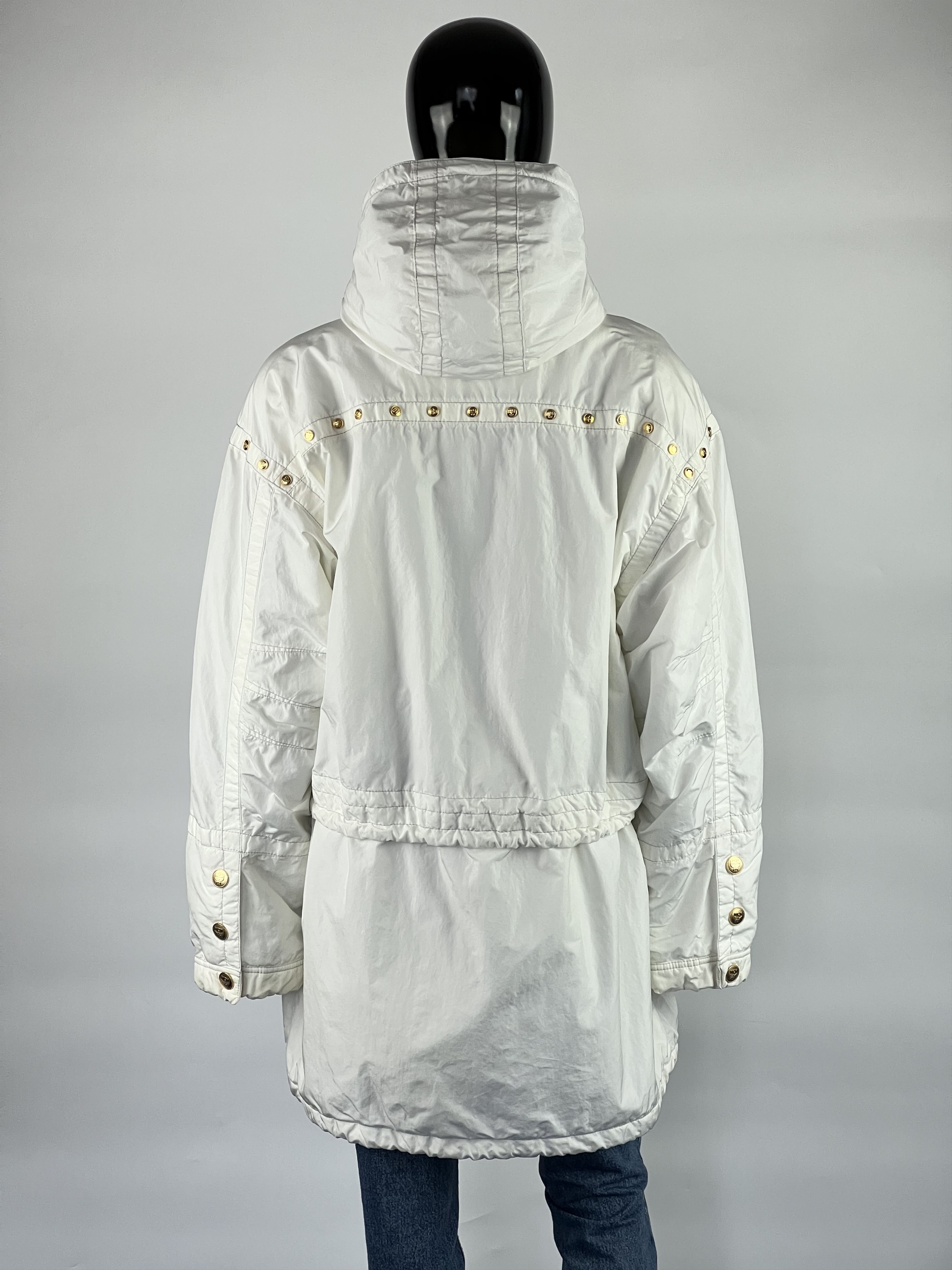 MCM × Vintage Rare Vintage MCM Women's Hooded Nylon Jacket Size 42 Size M / US 6-8 / IT 42-44 - 3 Thumbnail
