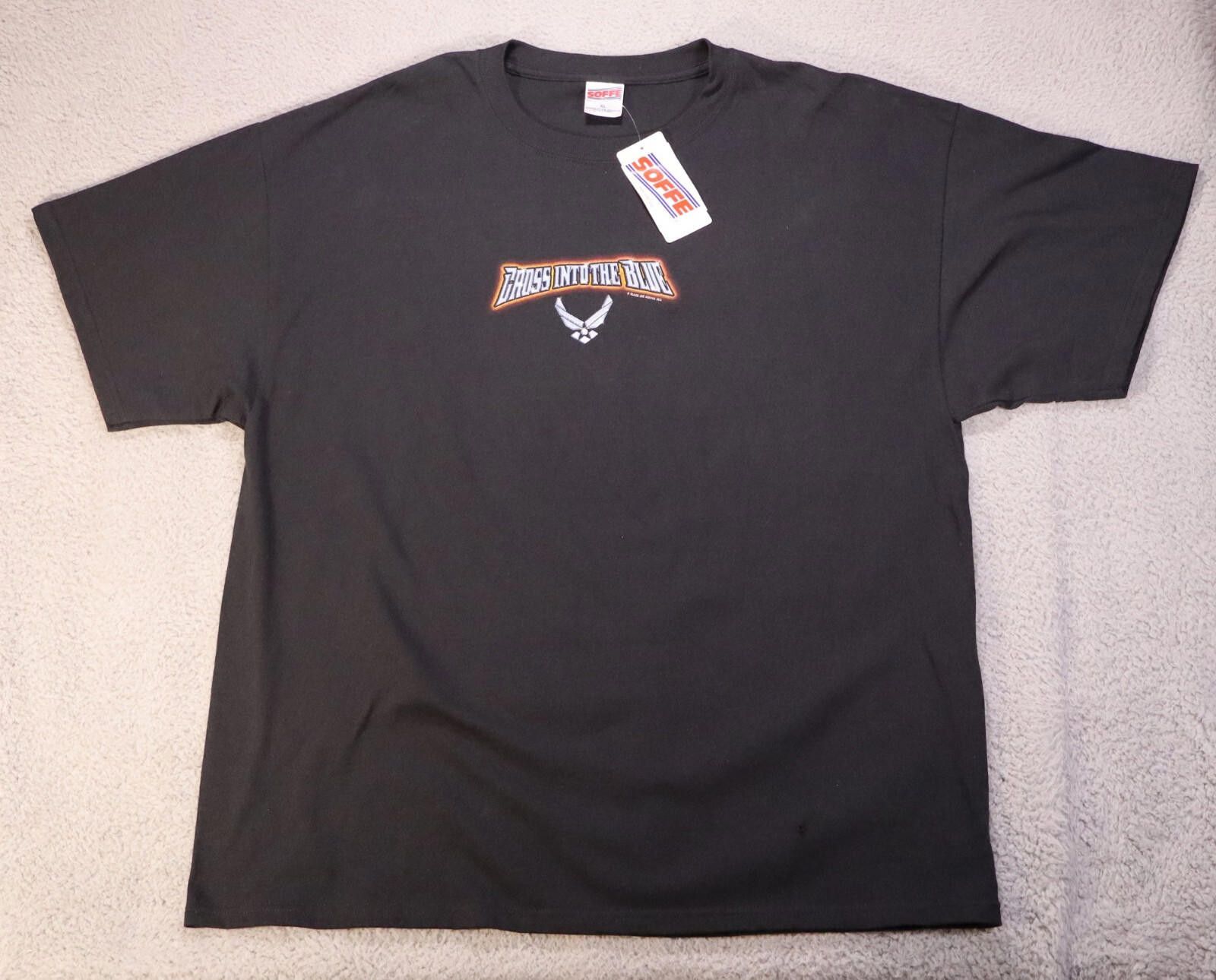 Soffe Air Force "Cross Into The Blue" Black Shirt XL 2005 defect Size US XL / EU 56 / 4 - 2 Thumbnail