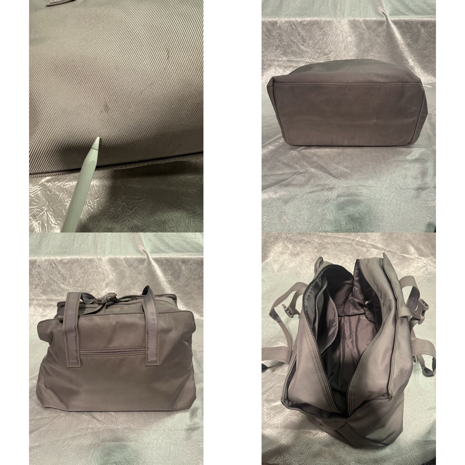 Lululemon LULULEMON Athletica Shoulder Bag Weekend Bag Duffle Large Unisex Adults Grey Cotton with Thermoplastic Size ONE SIZE - 9 Thumbnail
