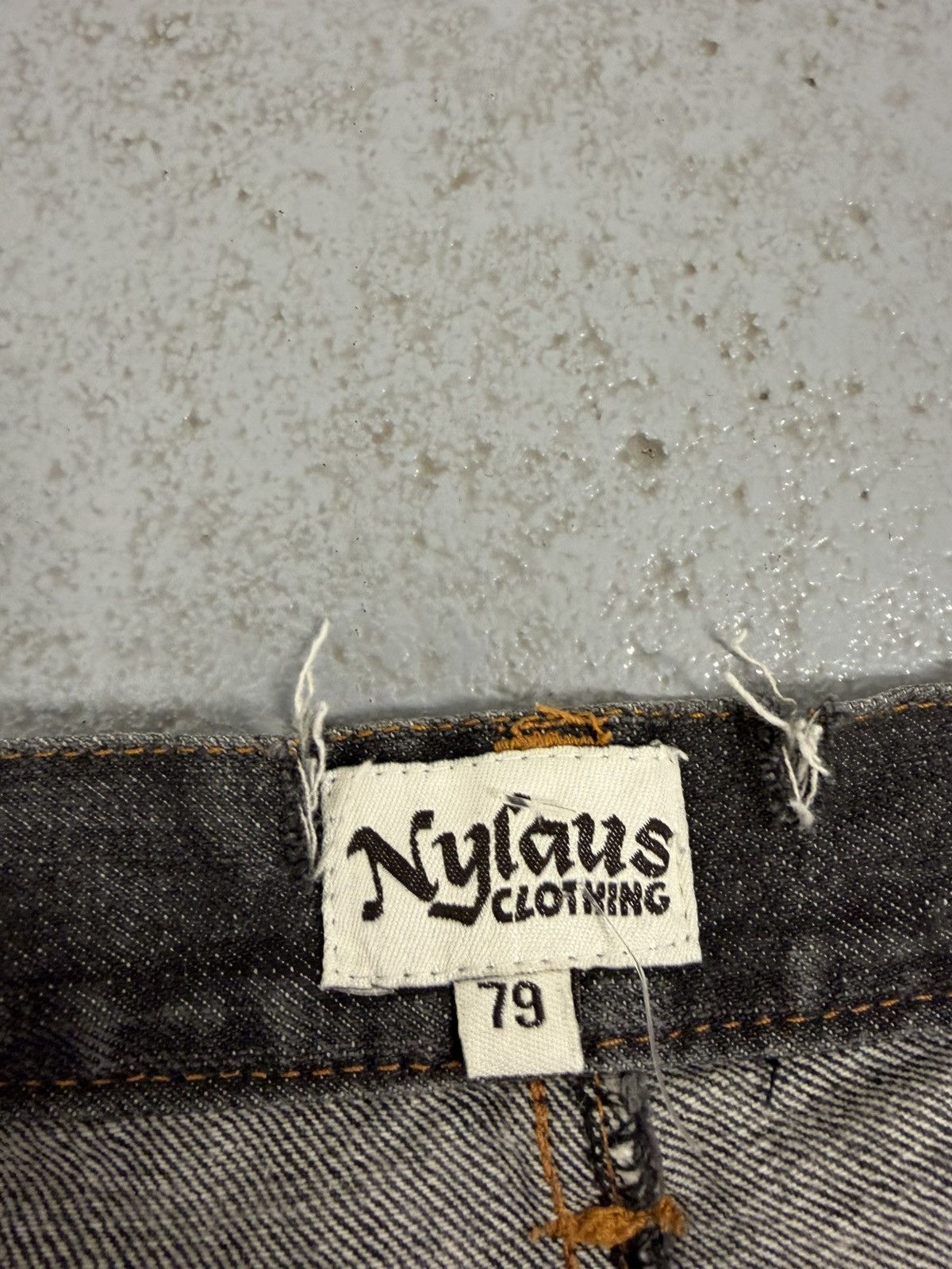 Japanese Brand Nylaus Japanese Double Waisted Washed Raw Jeans Size US 32 / EU 48 - 8 Thumbnail