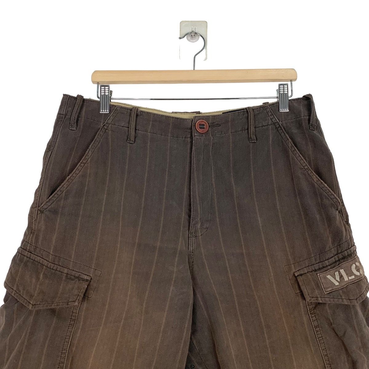 Volcom Volcom Stone Striped Sun Faded Cargo Short Pant #0982-C44 Size US 32 / EU 48 - 2 Thumbnail