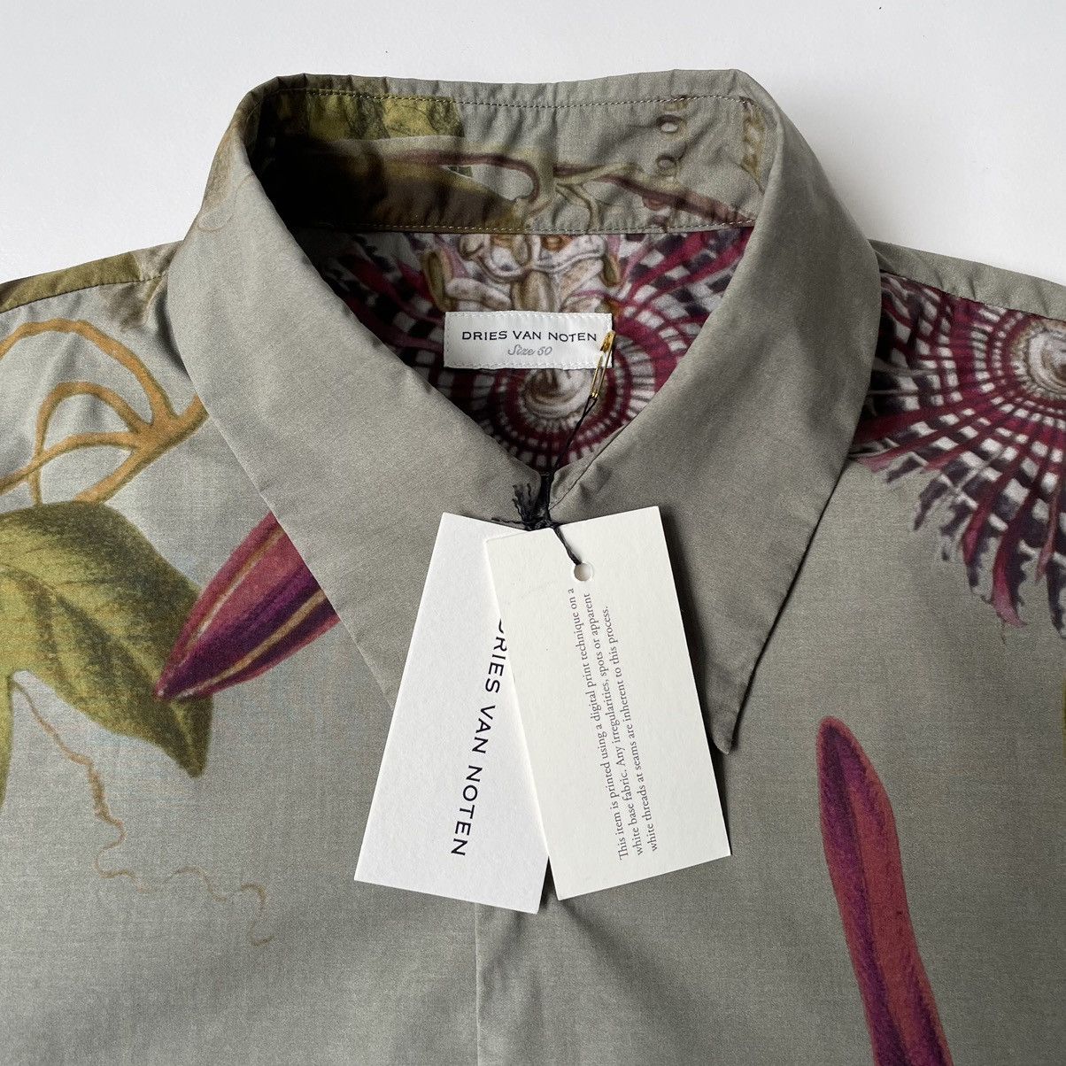 Dries Van Noten A/W 23 ‘Botanical Print’ Short Sleeve Shirt Size US M / EU 48-50 / 2 - 3 Thumbnail