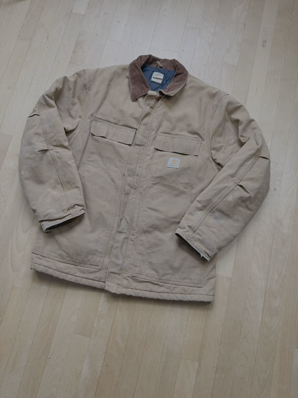 Carhartt × Vintage Vintage Carhartt Detroit Jacket Insulated 90s Size 42-L Size US L / EU 52-54 / 3 - 2 Thumbnail