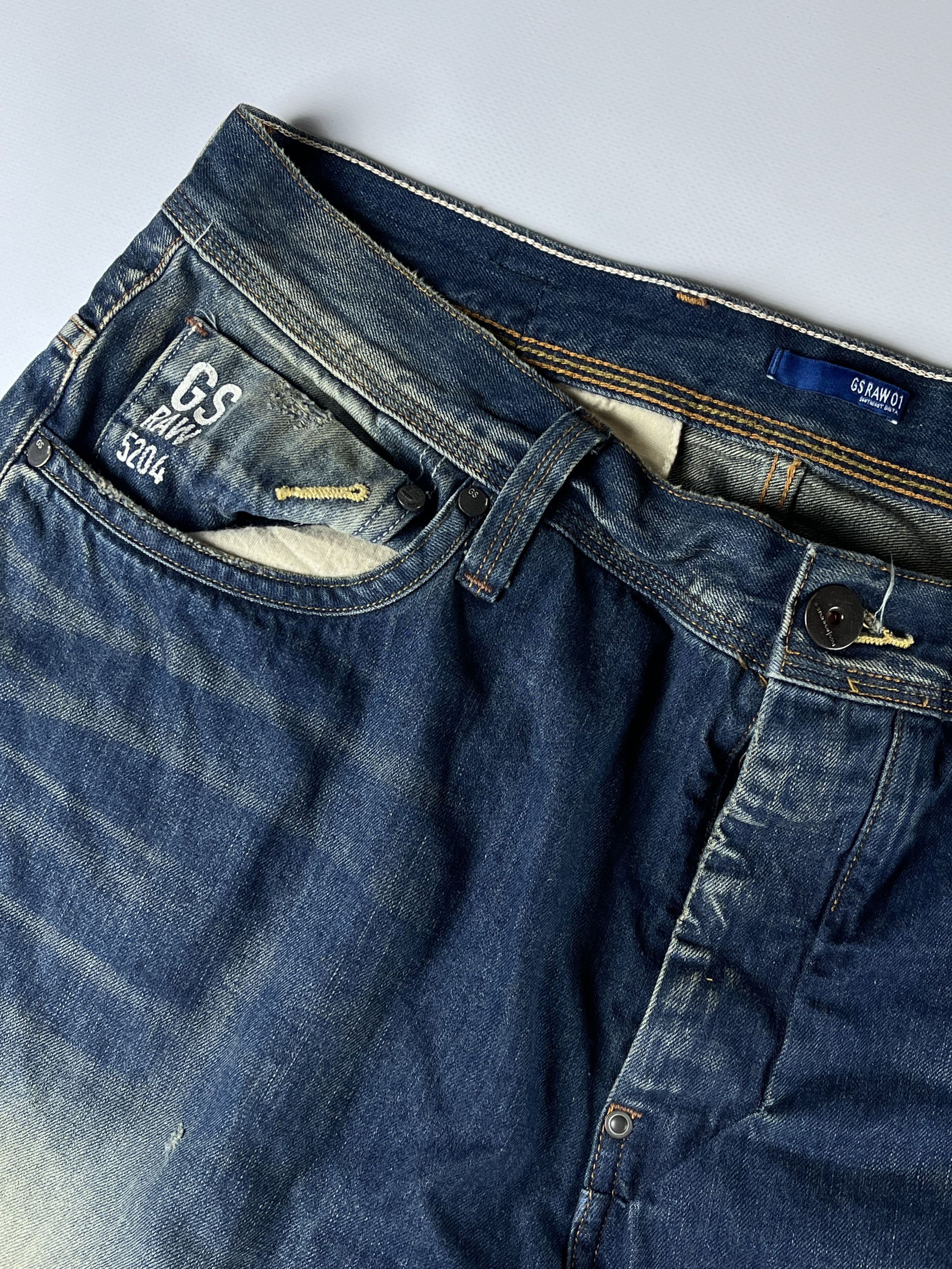 G-Star × Japanese Brand × Vintage WASHED G-STAR 90s Faded Baggy Jean Size US 34 / EU 50 - 5 Thumbnail