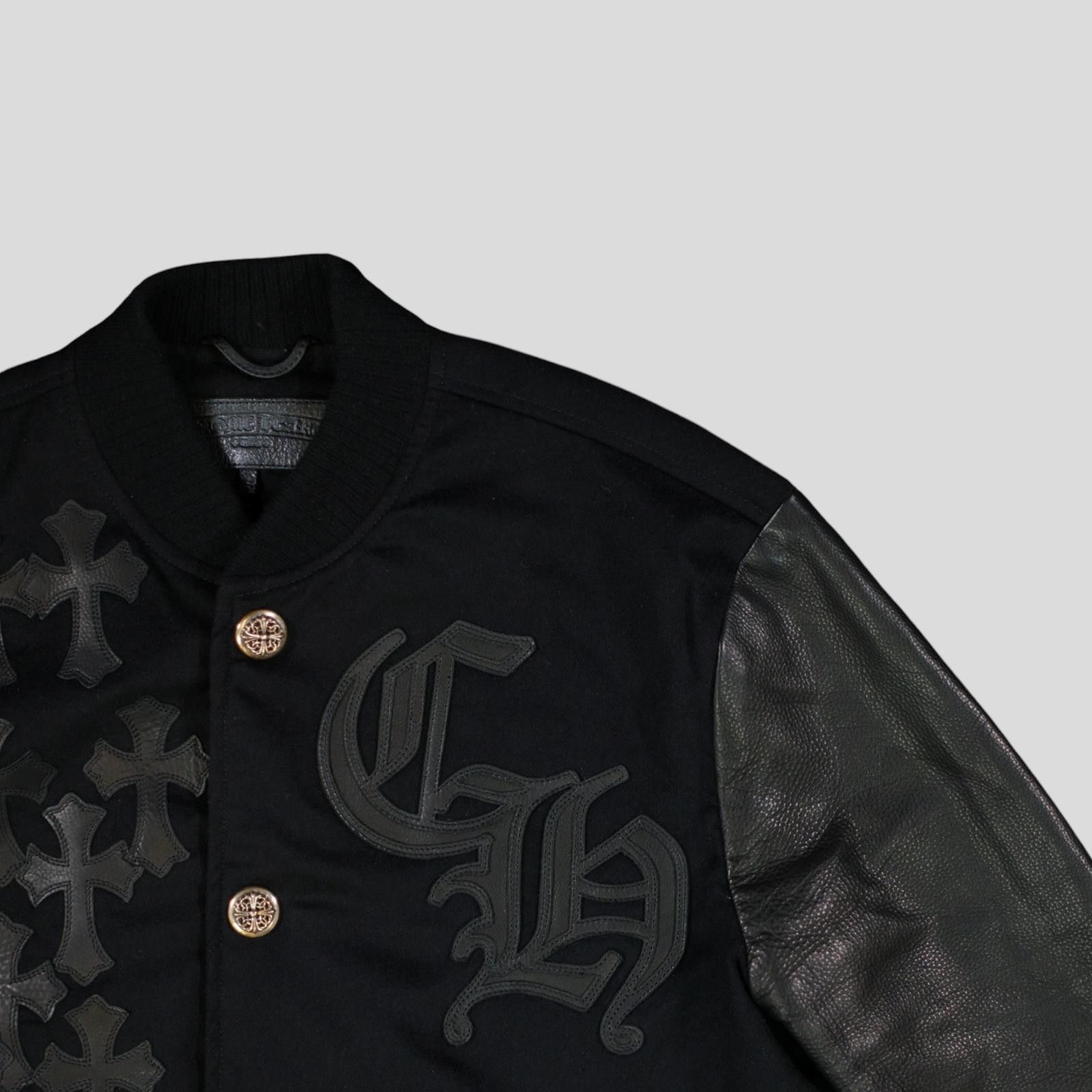 Chrome Hearts Chrome Hearts Cross Patch Varsity Jacket in Black Size US S / EU 44-46 / 1 - 3 Thumbnail