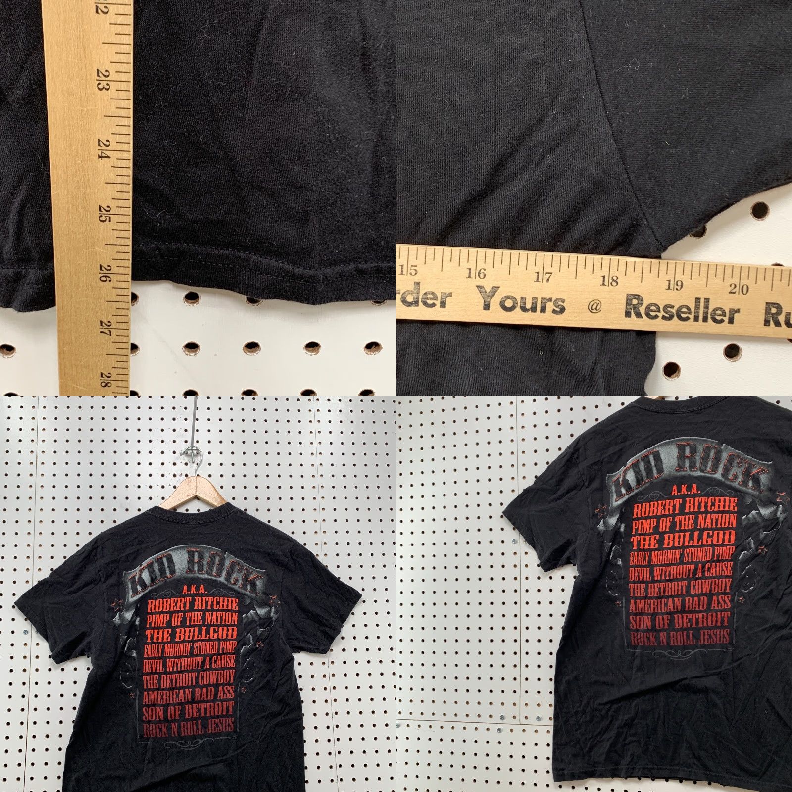 Hanes Vintage Black Mens M T-Shirt Rock Band Tee 18.5x26.5 Hanes Shirt Music Rock Band TEE Mens Size US M / EU 48-50 / 2 - 9 Thumbnail