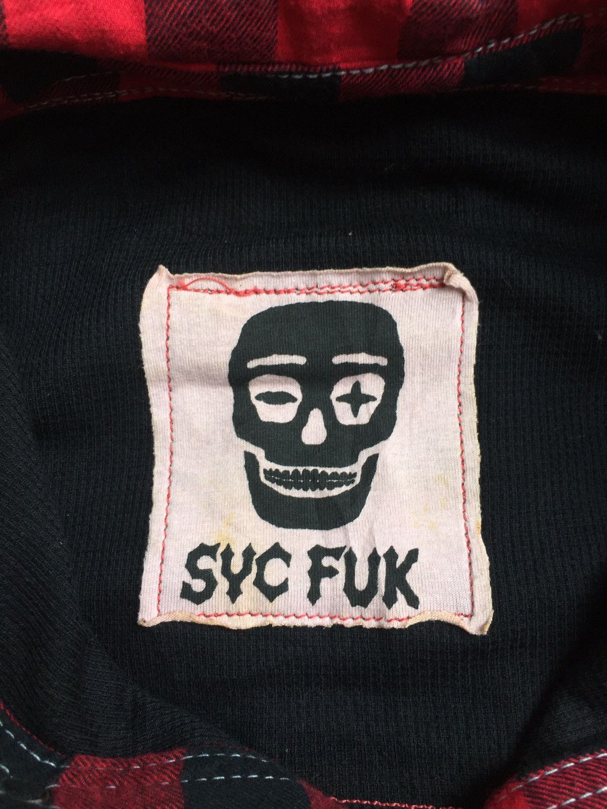 If Six Was Nine × Vintage Y2k Syc Fuk gothic skull patches hoodie Size M / US 6-8 / IT 42-44 - 6 Thumbnail