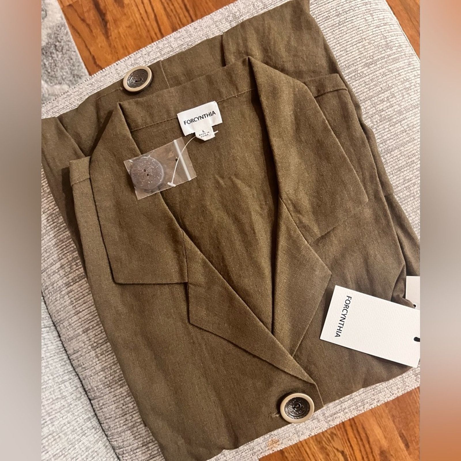 Other 🎉LAST PIECE🎉FORCYNTHIA Linen Blend Dress With Pockets Size M / US 6-8 / IT 42-44 - 5 Thumbnail