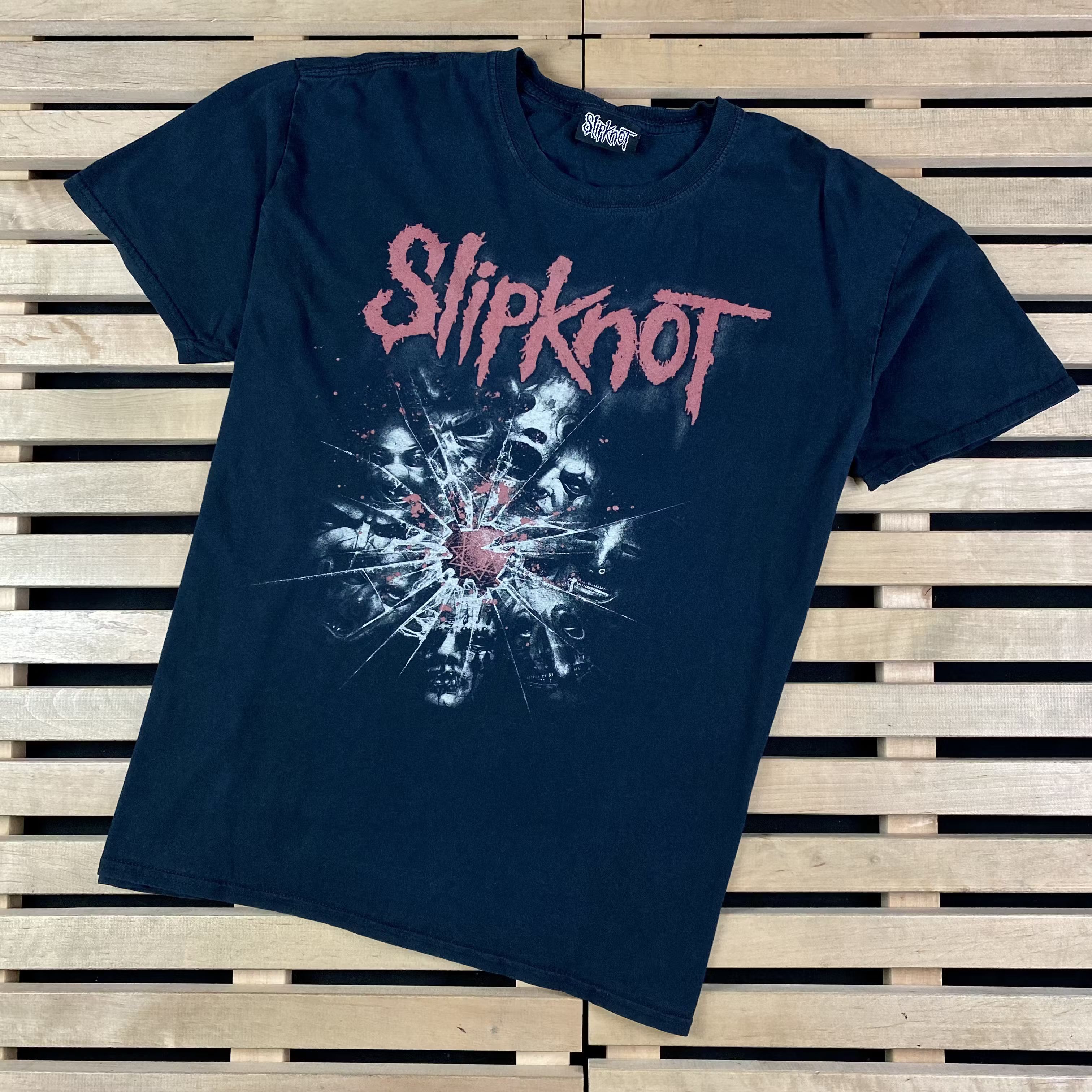 Band Tees × Vintage Mens Vintage T Shirt Slipknot Size XL Size US XL / EU 56 / 4 - 1 Thumbnail
