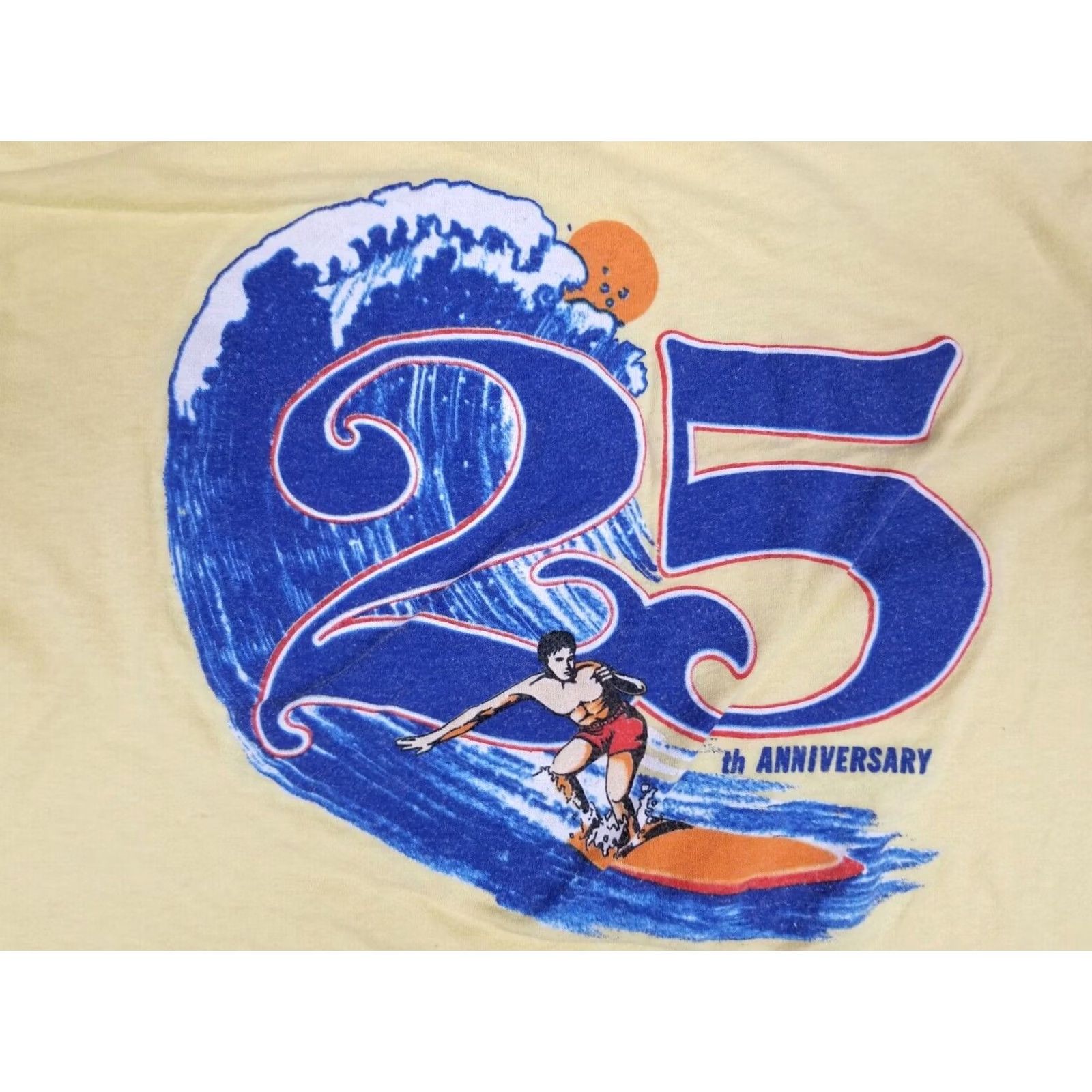 Vintage VINTAGE Beach Boys 25th Anniversary Tour T-Shirt 50/50 Yellow L Mens Short Sleeve US Origin Cotton Retro Rock USA 80s 90s Theme Size US L / EU 52-54 / 3 - 4 Thumbnail