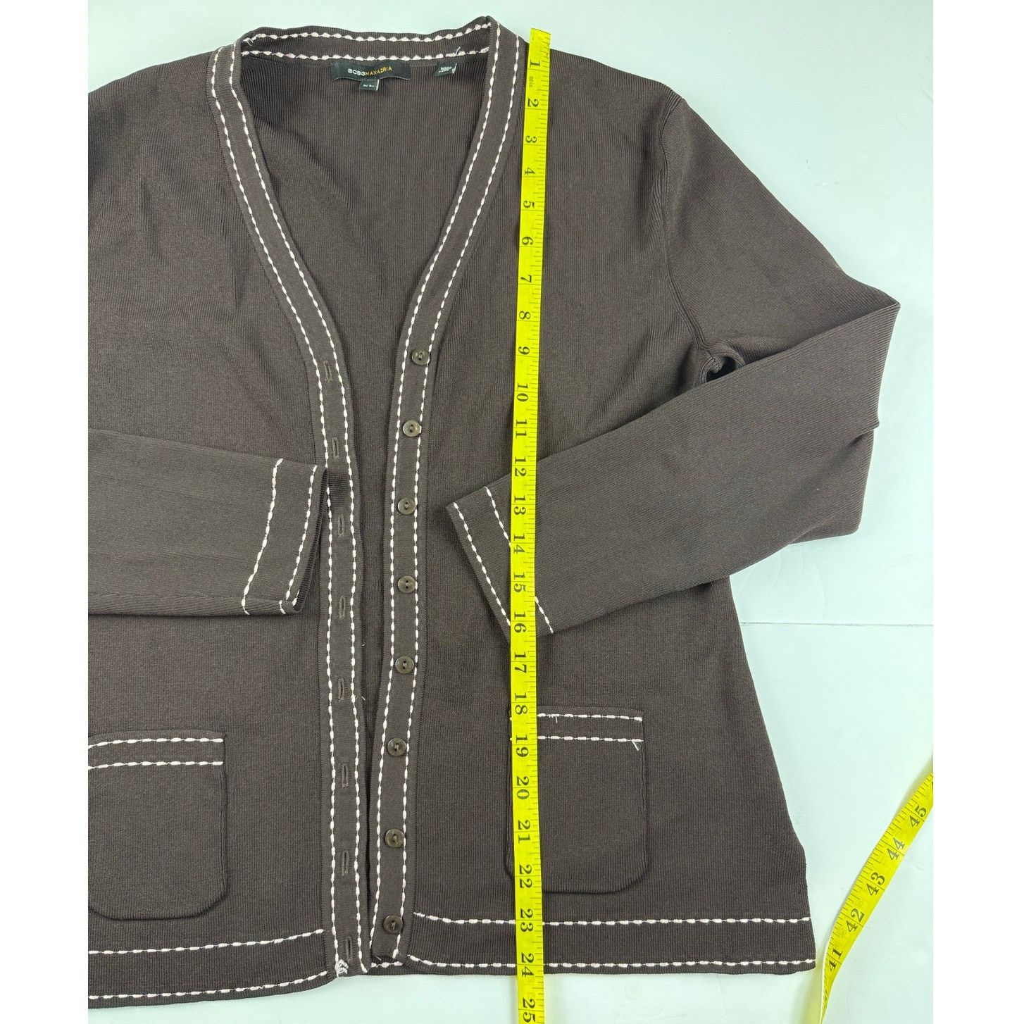 Bcbgmaxazria BCBGMAXAZRIA Dress and Cardigan Set - Brown - XL Size XL / US 12-14 / IT 48-50 - 7 Thumbnail