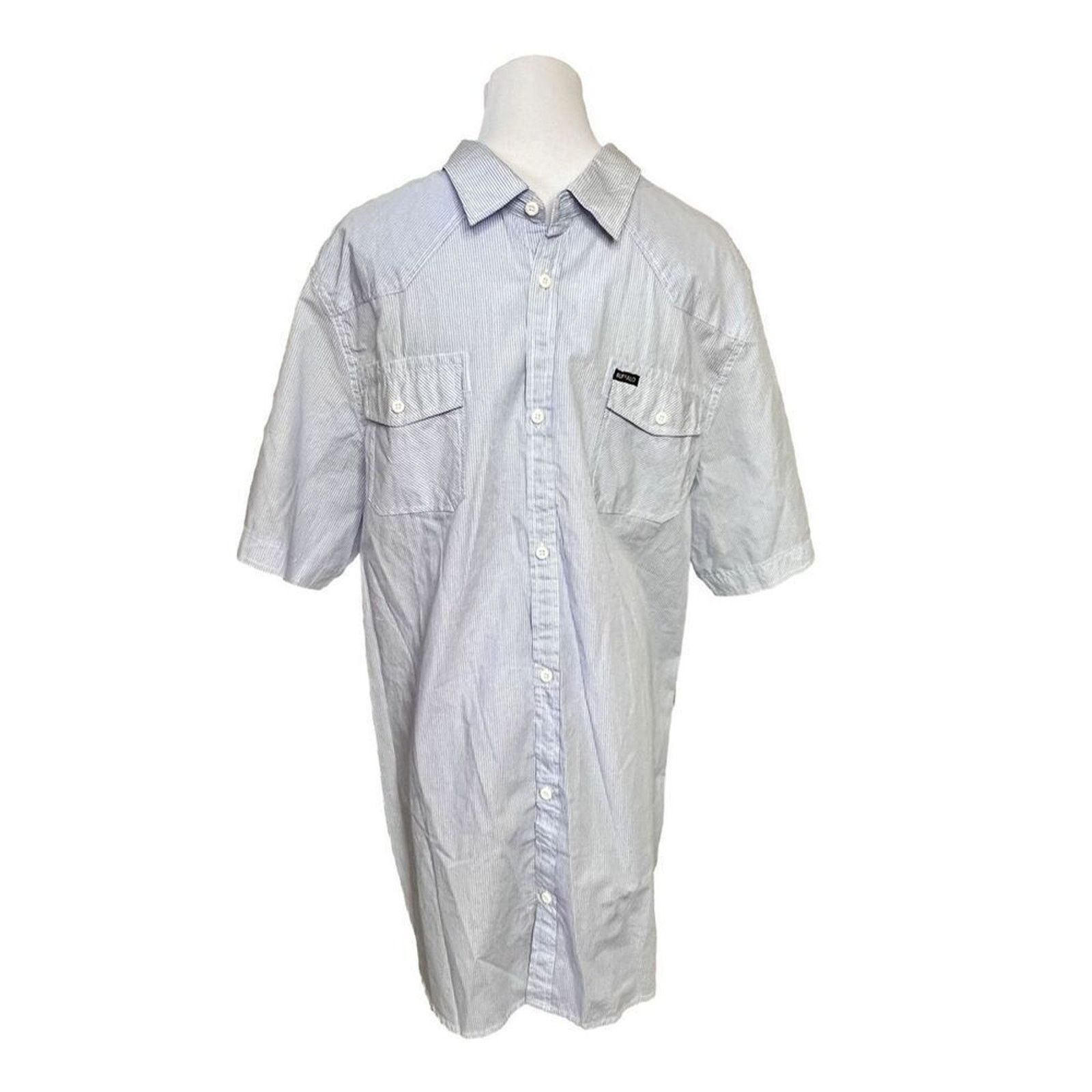 Buffalo David Bitton Buffalo David Bitton Saron Western Blue Check Shirt XXL NWT Size US XXL / EU 58 / 5 - 1 Thumbnail