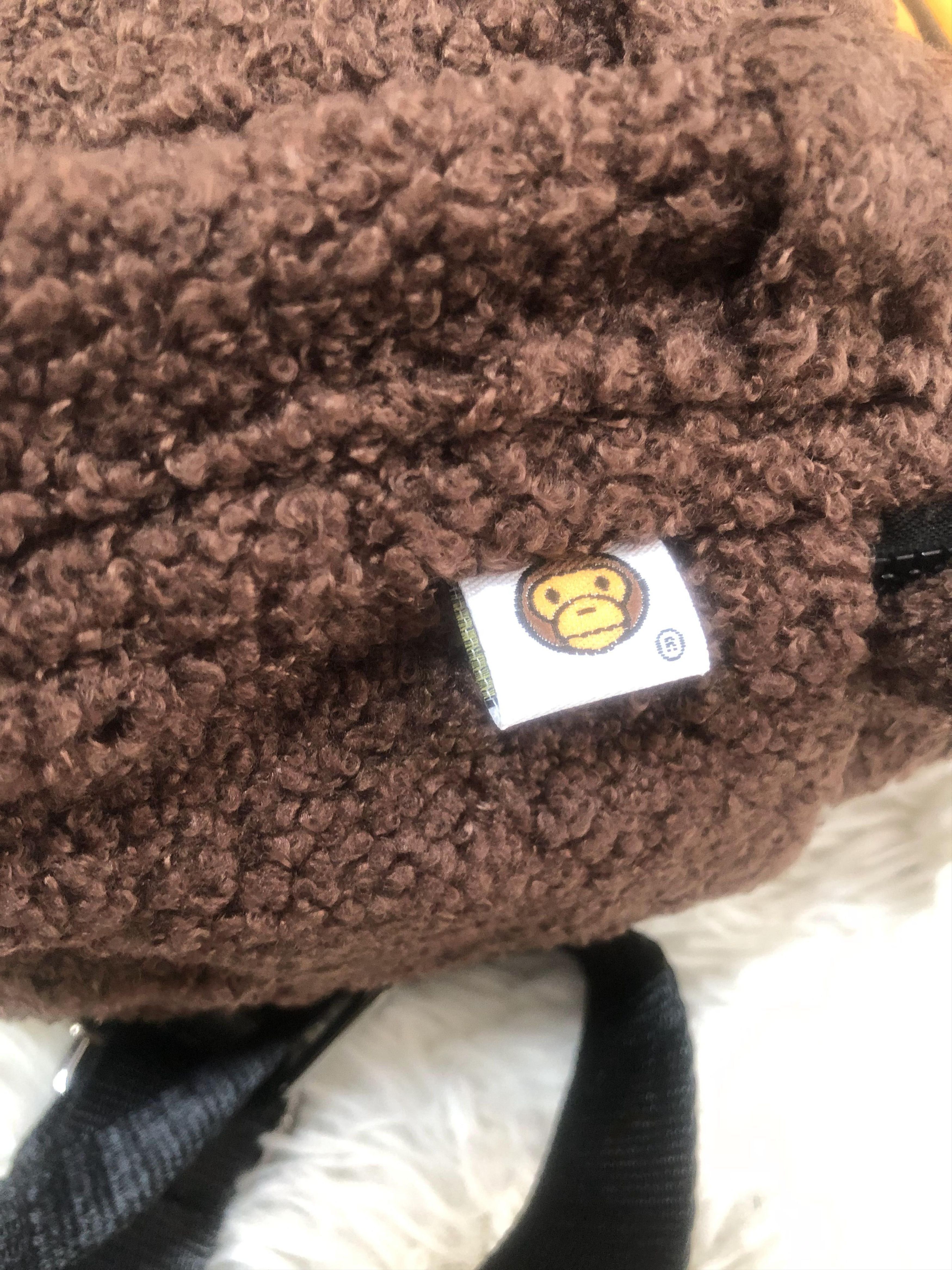 Baby Milo By A Bathing Ape Fur Fabric Mini Backpack