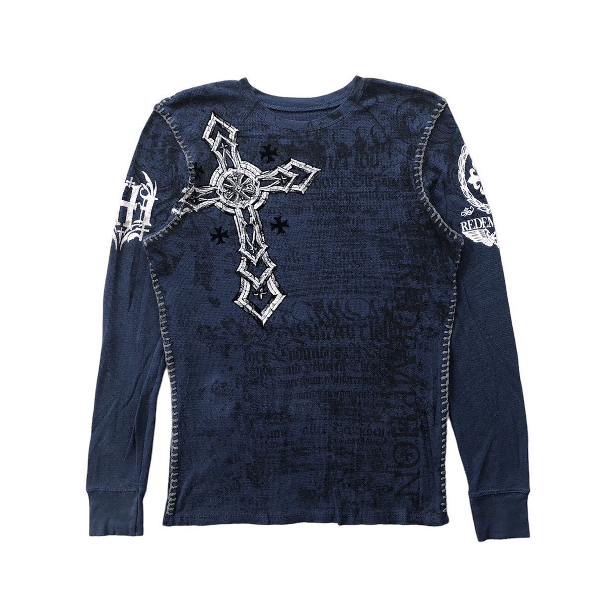 Affliction × Raw State Vtg Raw state redemption cross logo l/s shirt Size US M / EU 48-50 / 2 - 1 Thumbnail