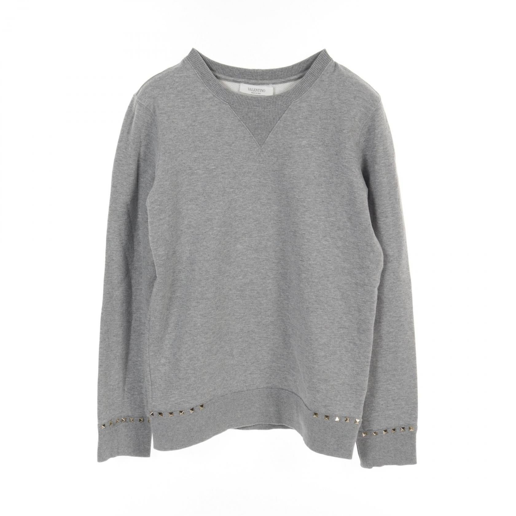 Valentino Valentino Rockstud Sweatshirt Cotton Gray Size ONE SIZE - 1 Thumbnail
