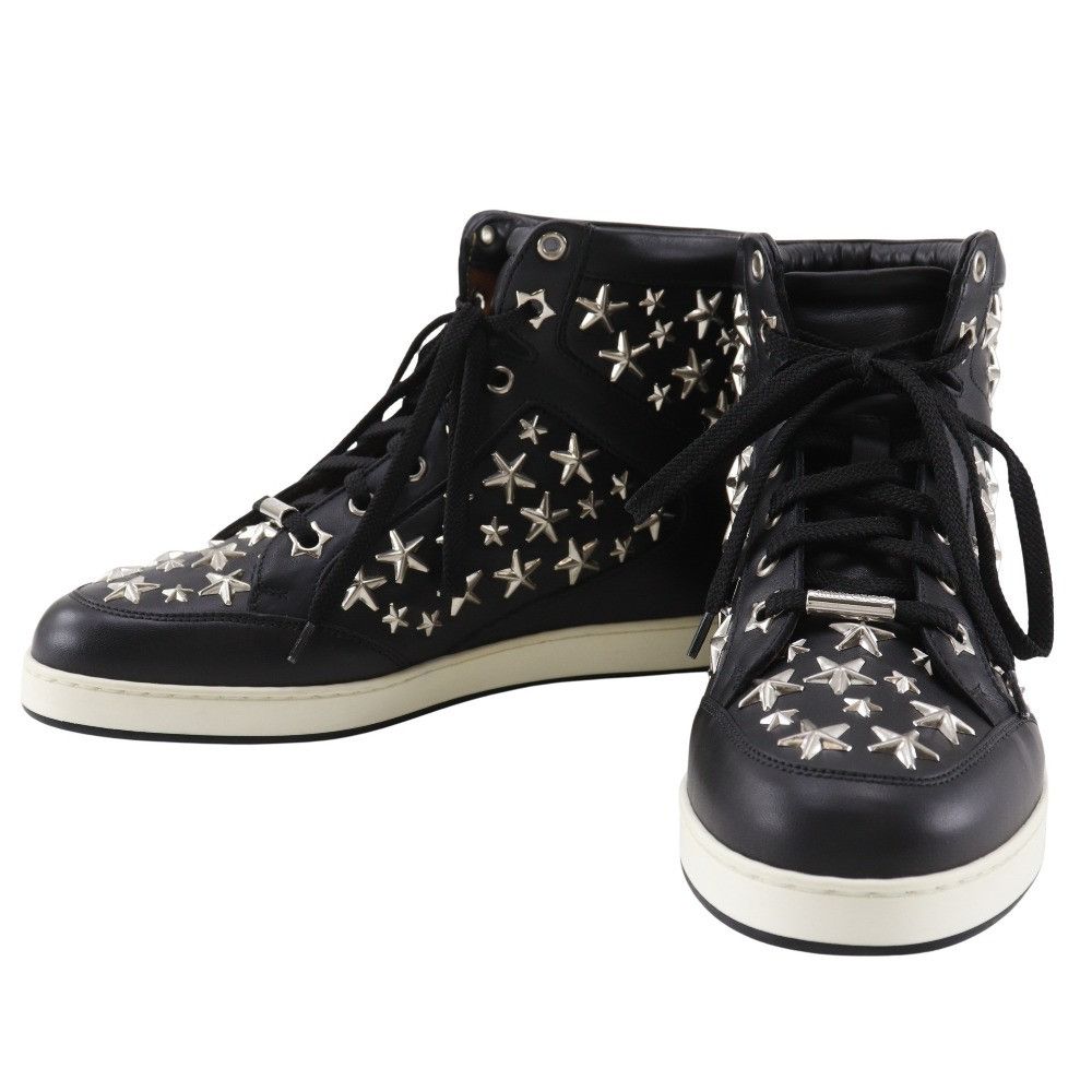 Jimmy Choo Jimmy Choo JIMMY CHOO Star Studs Leather Sneakers Leather Shoes DUTY FREE for USA Size ONE SIZE - 1 Thumbnail