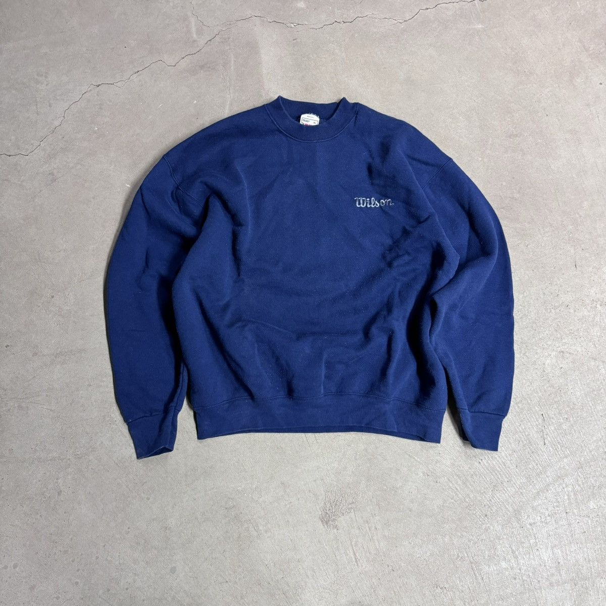 Pull Vintage Années 80 Wilson Athletic – XL, Colorblock Rouge Blanc Bleu, Unisexe