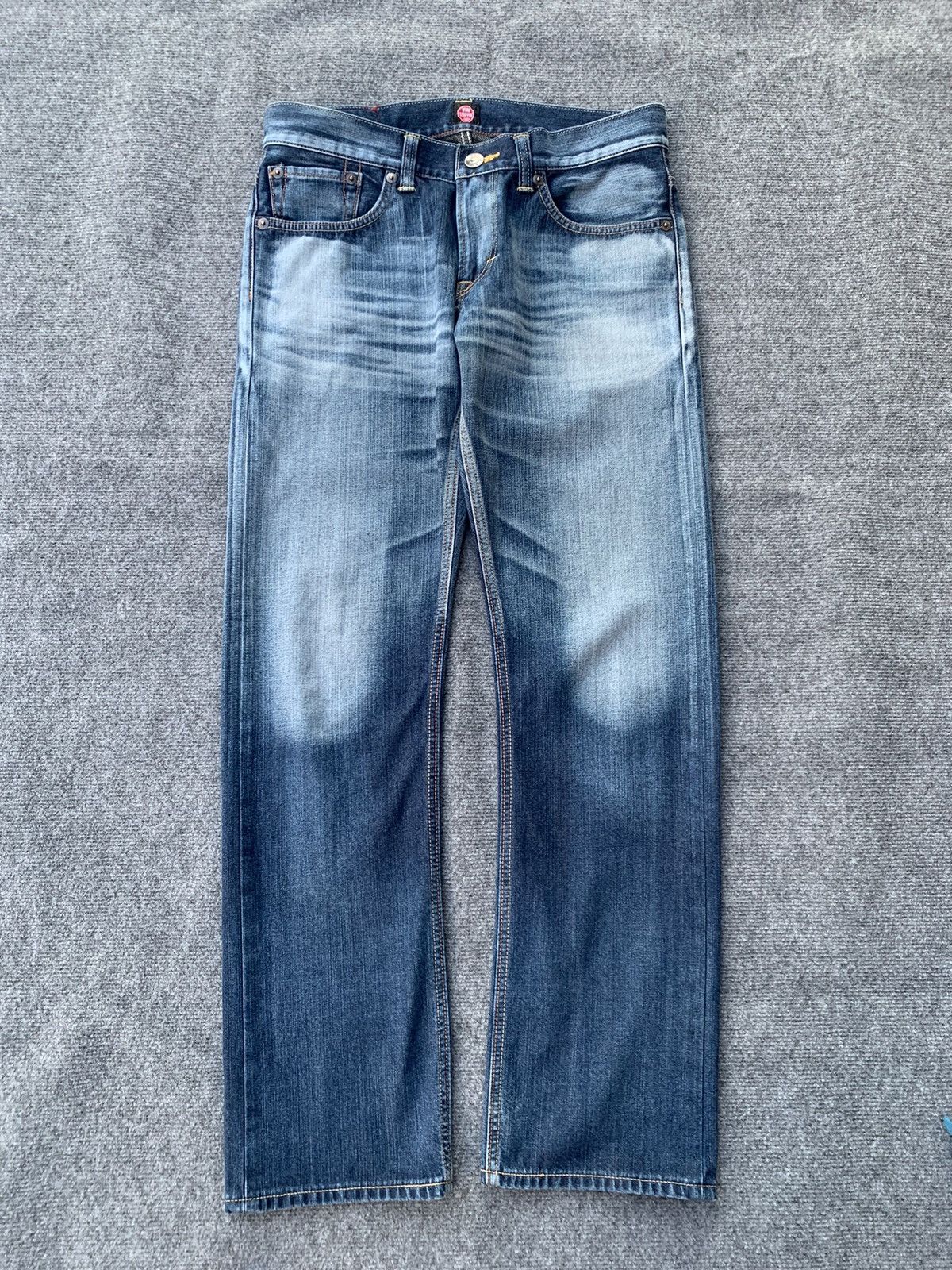 Faded Edwin 502 wind stopper.