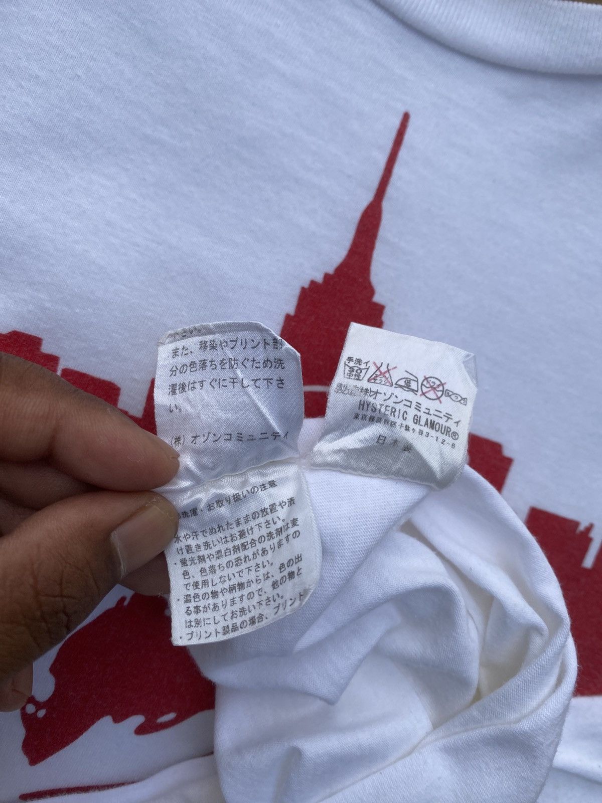 Hysteric Glamour Rare Hysteric Glamour New York City White Tshirt Size US M / EU 48-50 / 2 - 18 Thumbnail
