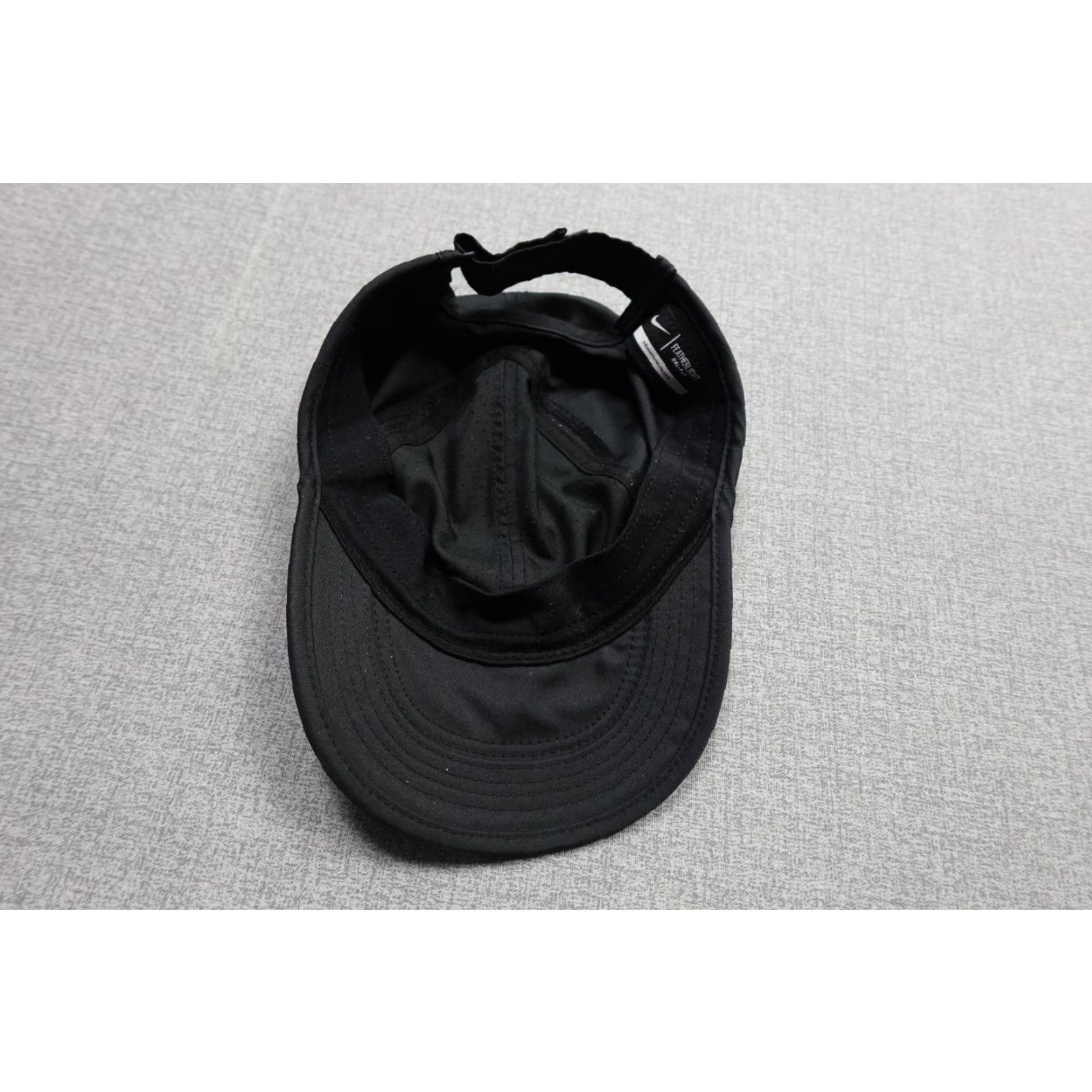 Nike Nike Featherlight Hat Strap Back Black Dri-FIT Running Mens One Size Pickleball Size ONE SIZE - 6 Thumbnail