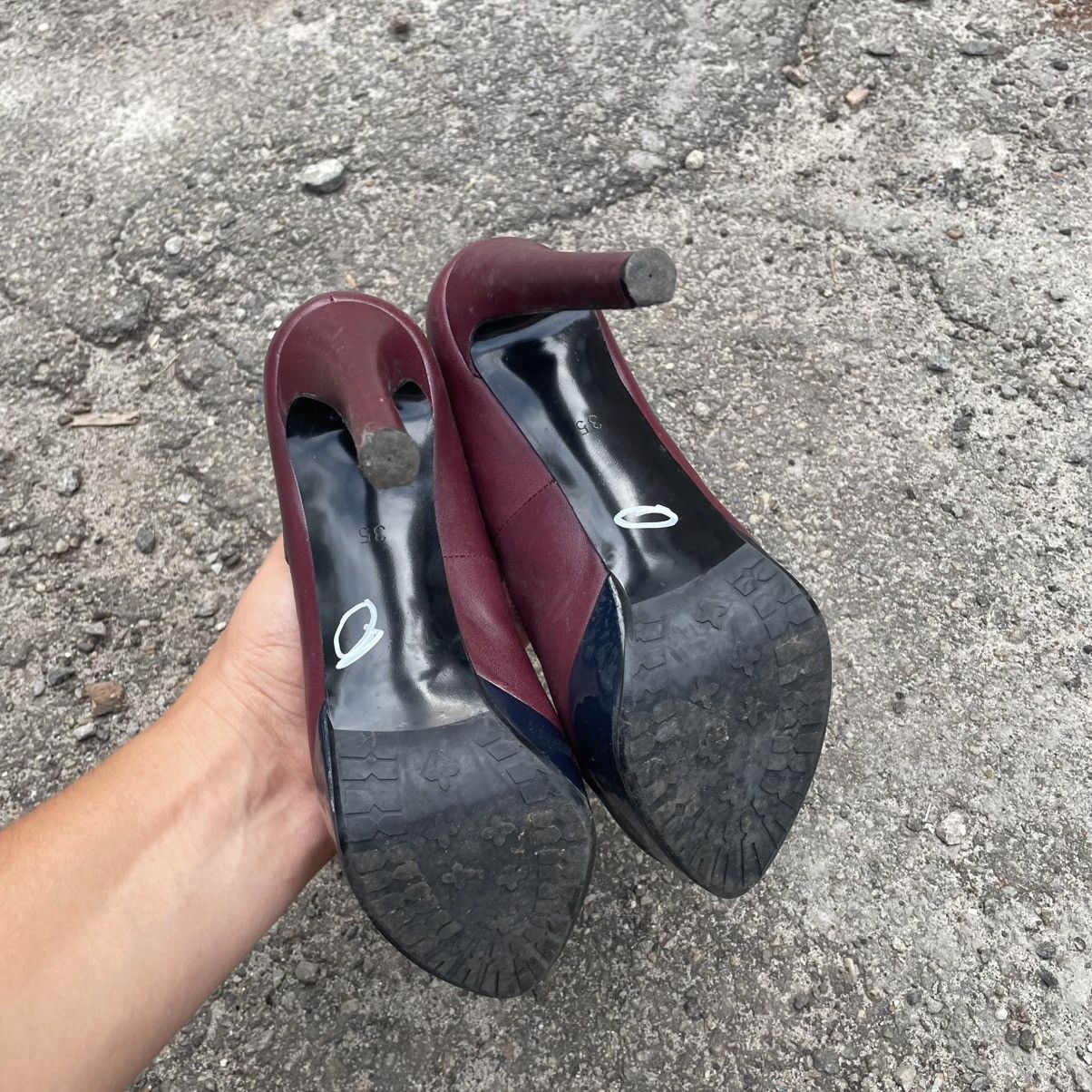 John Galliano Rare 90s John Galliano platform lacquered heels shoes dior Size US 5 / IT 35 - 8 Thumbnail
