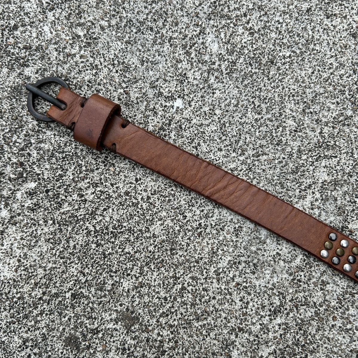 Vintage Vintage studded leather belt (Kapital Style) Size ONE SIZE - 10 Thumbnail