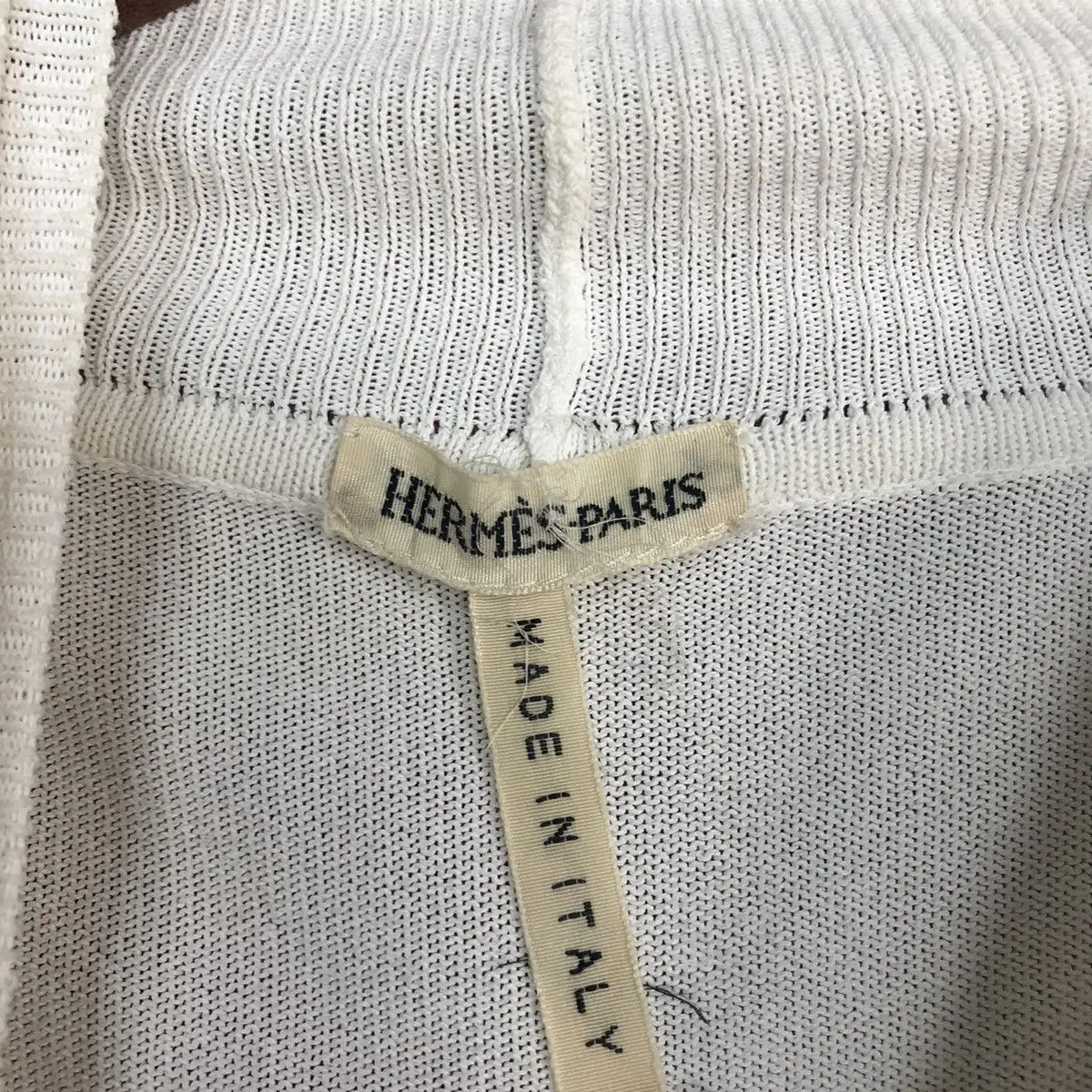 Hermes DL Hermes Paris vintage made in italy White Knitwear #C576 Size US S / EU 44-46 / 1 - 17 Thumbnail