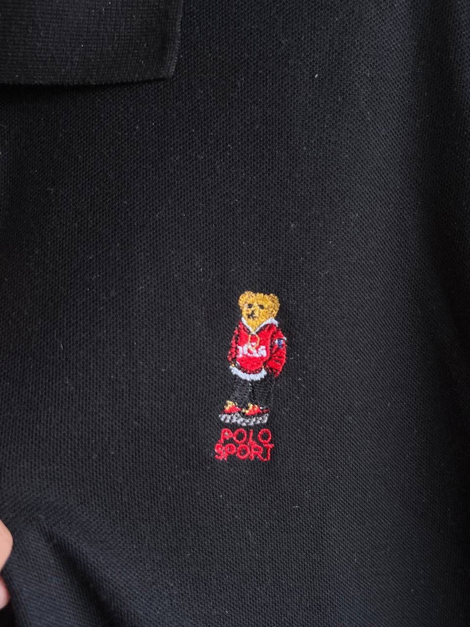 Polo Ralph Lauren × Vintage Vintage 90s Polo Ralph Lauren Sport Bear logo Button tee Size US XL / EU 56 / 4 - 5 Thumbnail