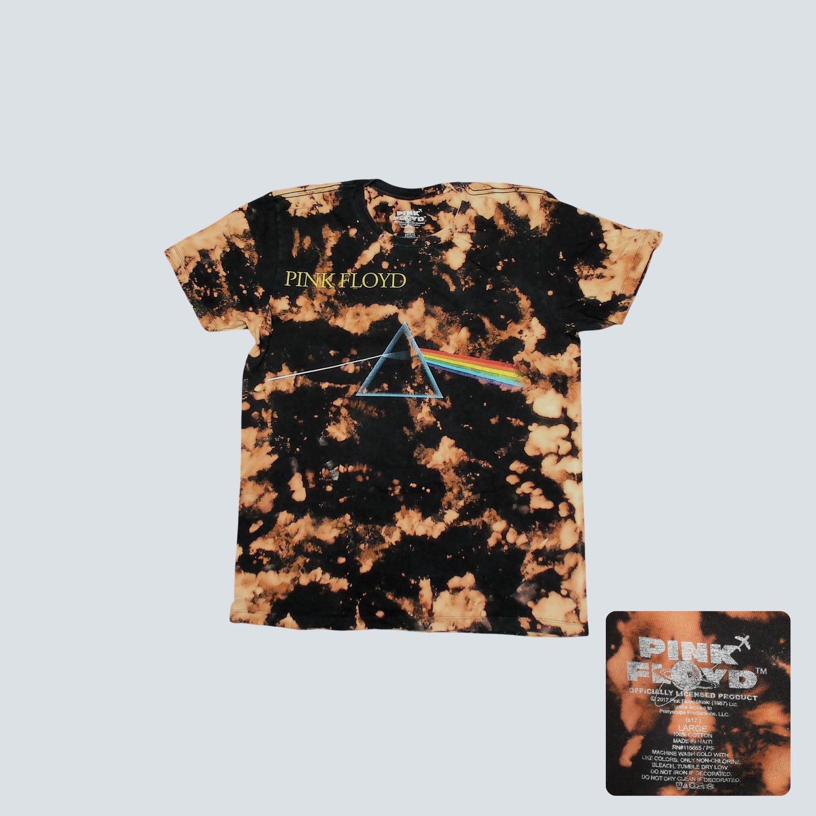 Pink Floyd Pink Floyd 2017 Custom Acid Wash Dark Side Tour Tee L Slim Size US L / EU 52-54 / 3 - 1 Thumbnail