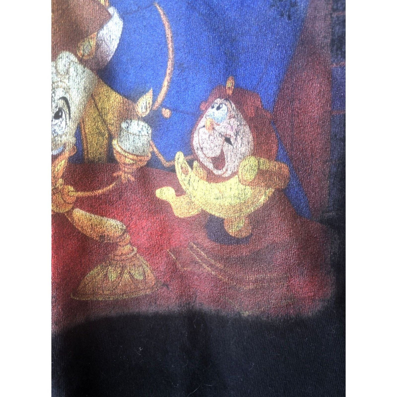 Disney Disney T-Shirt Belle Beast Distressed Beauty And The Beast Sz S Small Womens Black Short Sleeve Round Neck Size S / US 4 / IT 40 - 3 Thumbnail