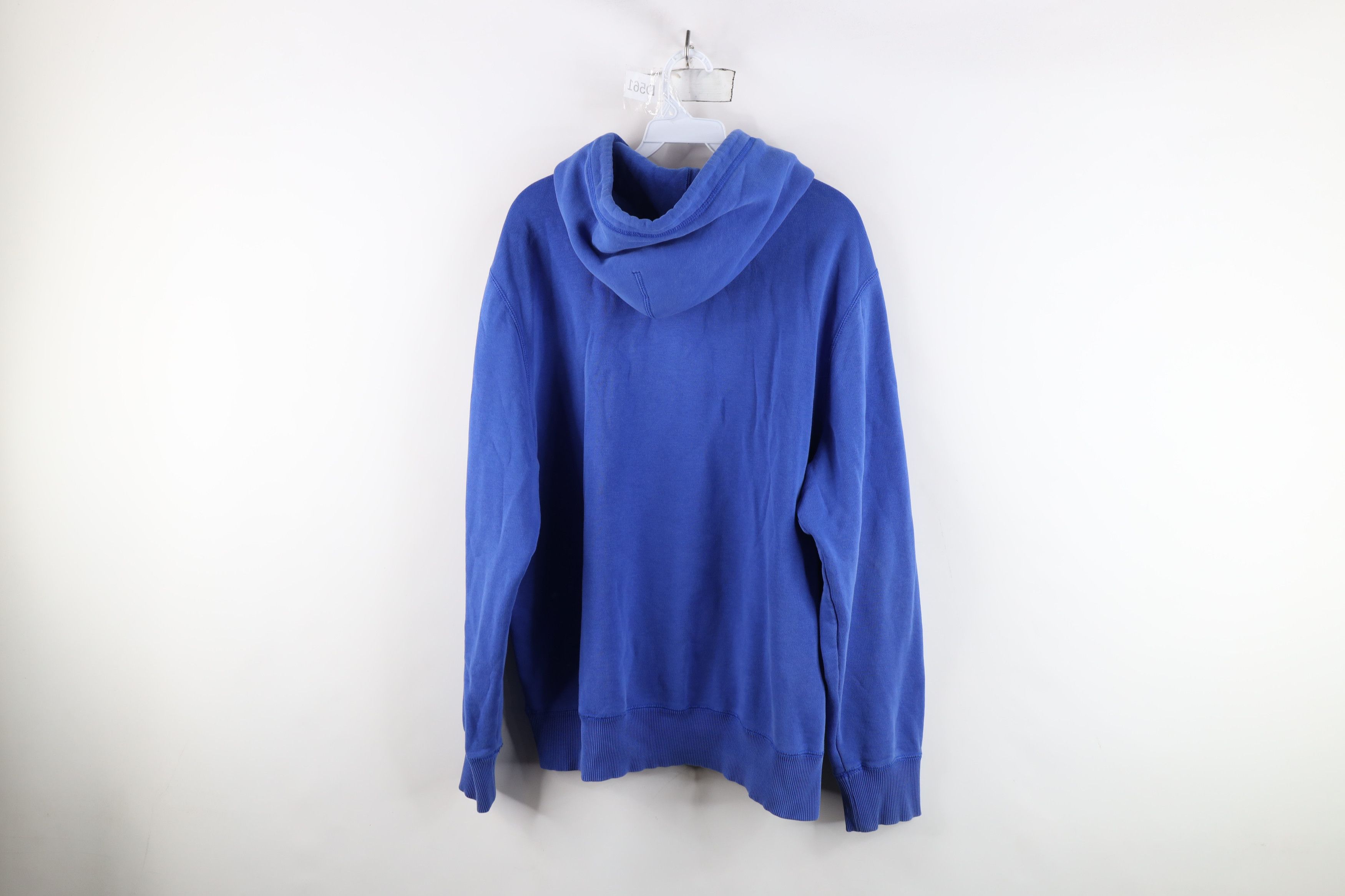 Nike × Vintage Vintage Nike Scott Center Swoosh Felt Patch Hoodie Blue Size US XL / EU 56 / 4 - 12 Thumbnail