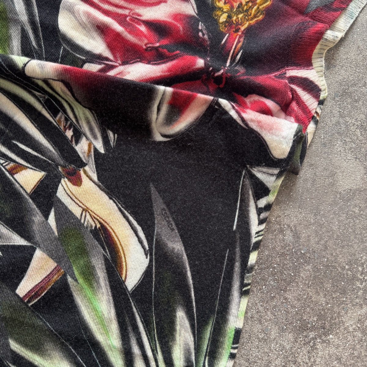 Escada Escada Floral Print Wool Blouse / Sleeveless Top Size S / US 4 / IT 40 - 7 Thumbnail