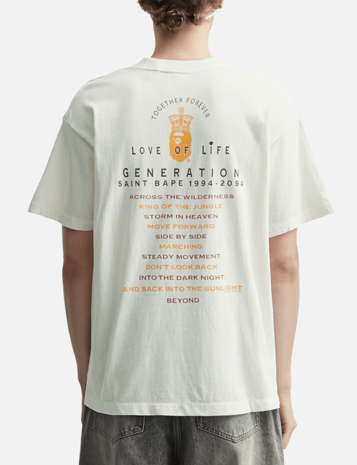 Bape × Saint Michael BAPE X SAINT MXXXXXX GENERATION TEE Size US L / EU 52-54 / 3 - 19 Thumbnail