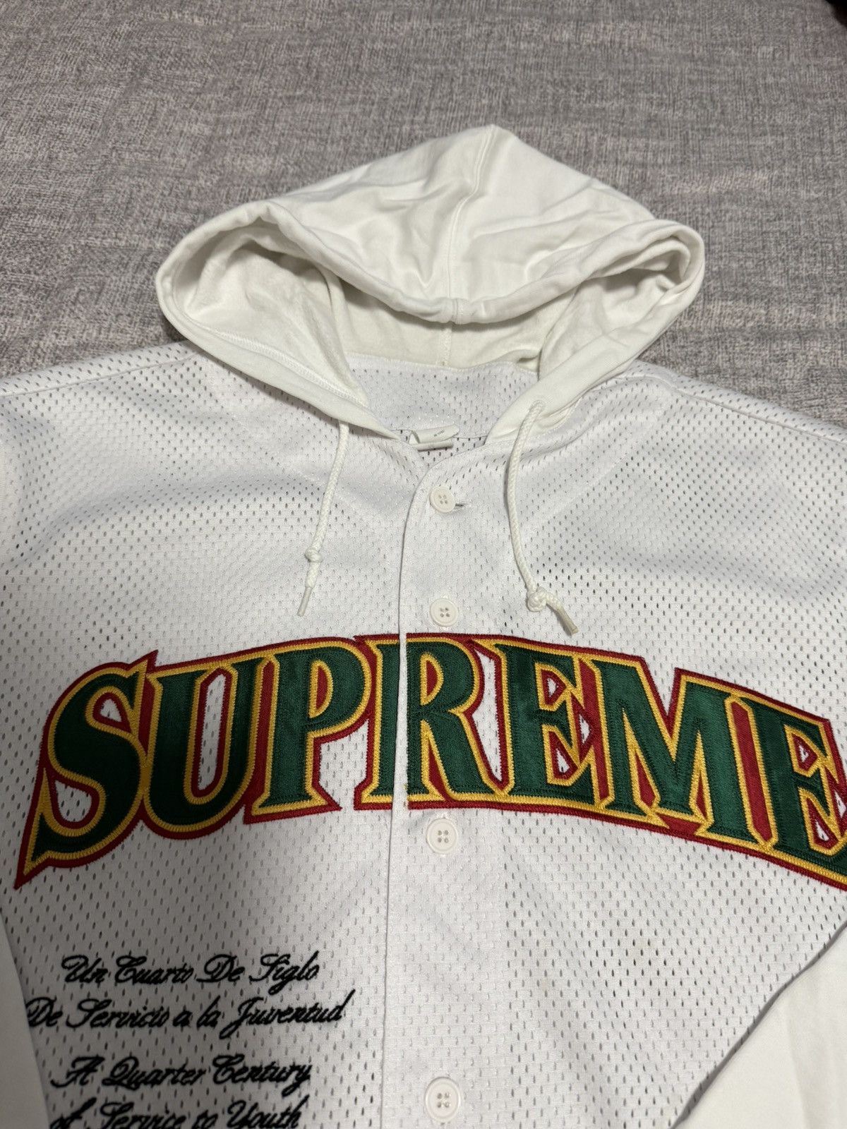 Supreme Supreme ss20 mesh hooded L/s baseball Jersey Size US M / EU 48-50 / 2 - 2 Thumbnail